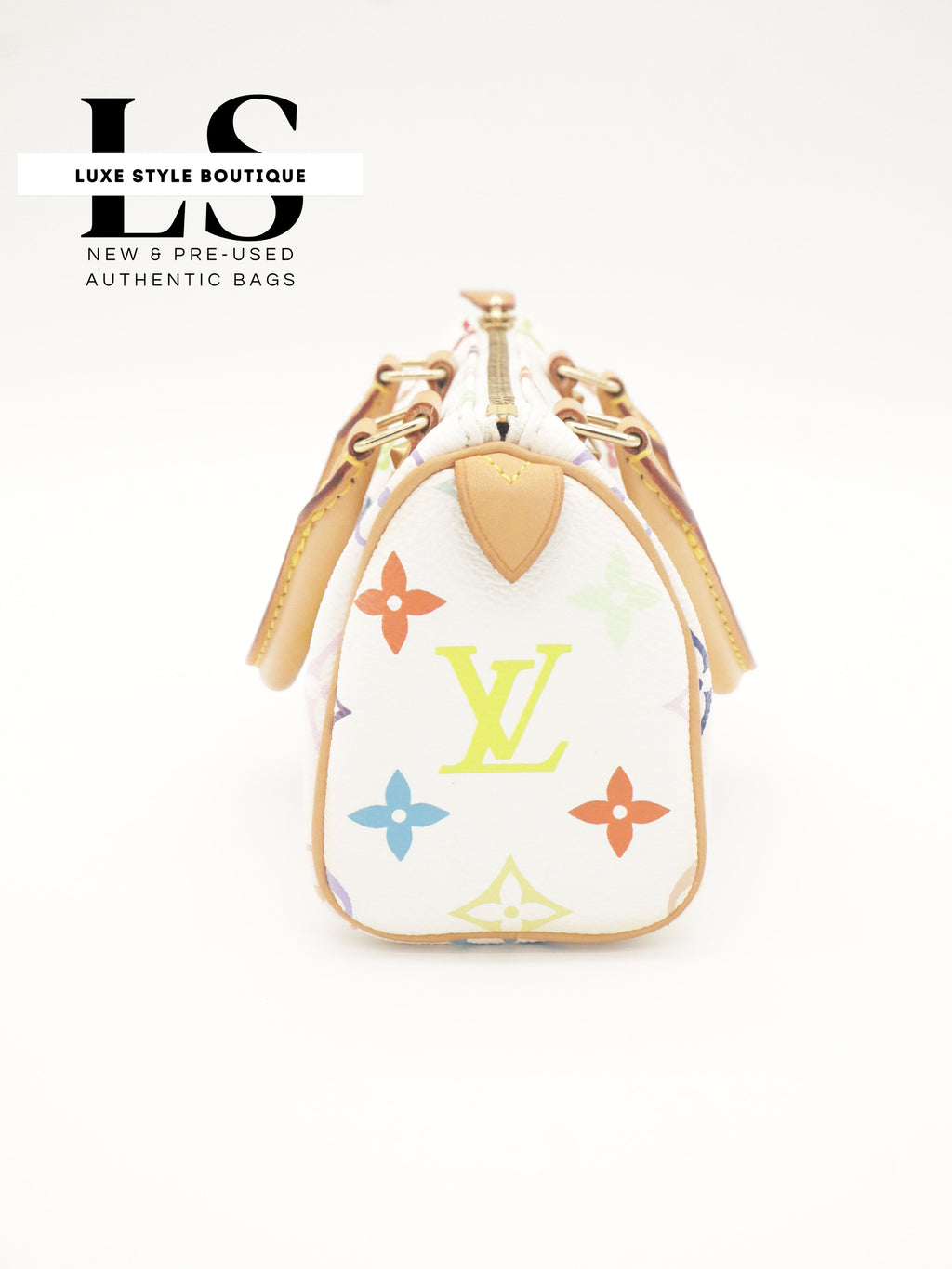 Louis Vuitton Mini Speedy Monogram Multicolor White