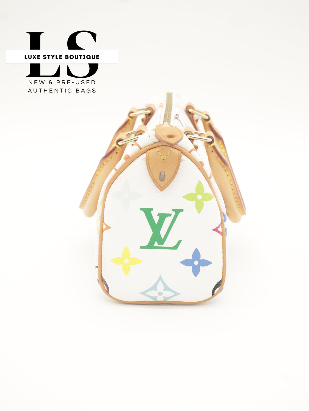 Louis Vuitton Mini Speedy Monogram Multicolor White