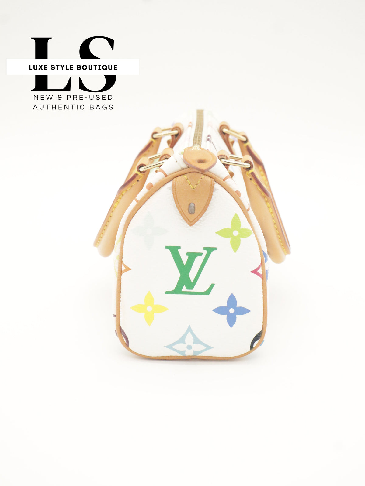 Louis Vuitton Mini Speedy Monogram Multicolor White