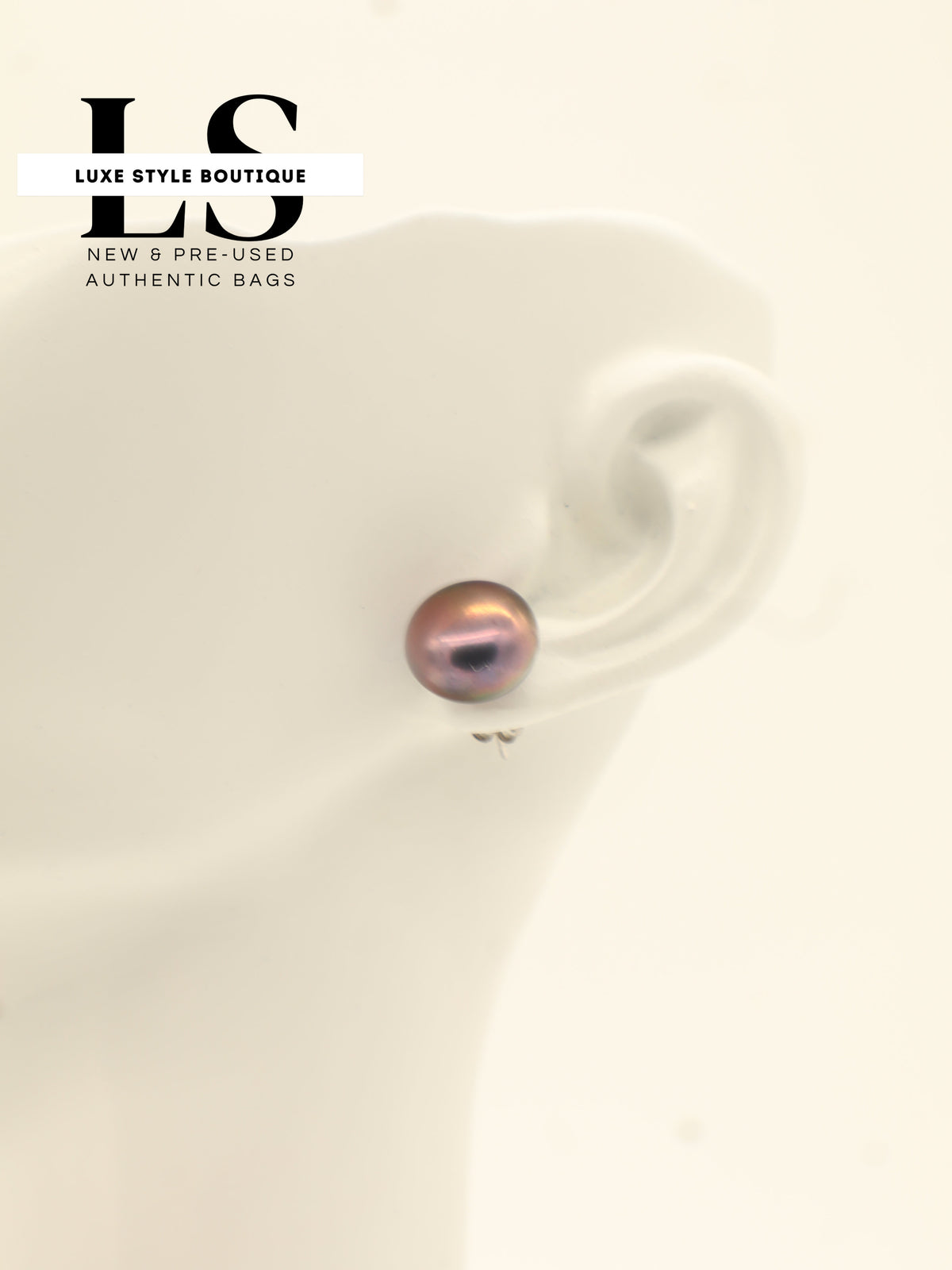 Earrings Freshwater Pearl Violet/Multi-Colored