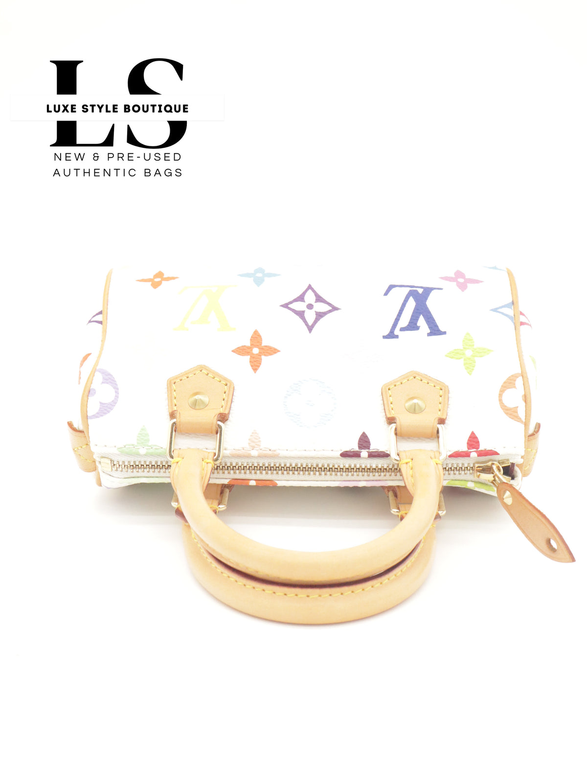 Louis Vuitton Mini Speedy Monogram Multicolor White