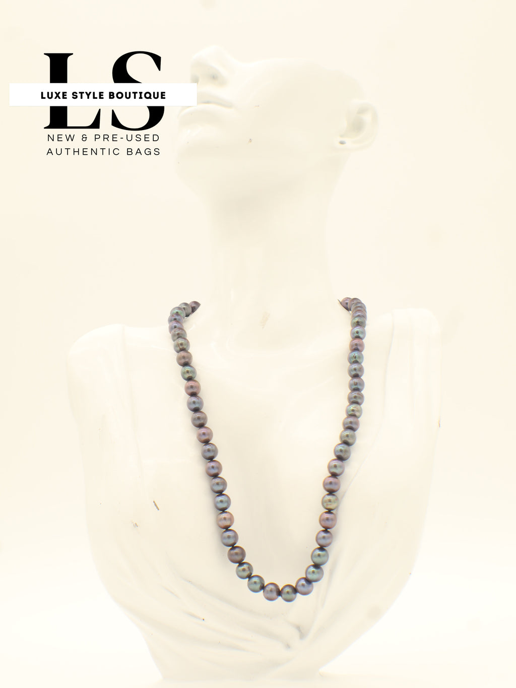 Necklace Natural Pearls Violet/Multicolor