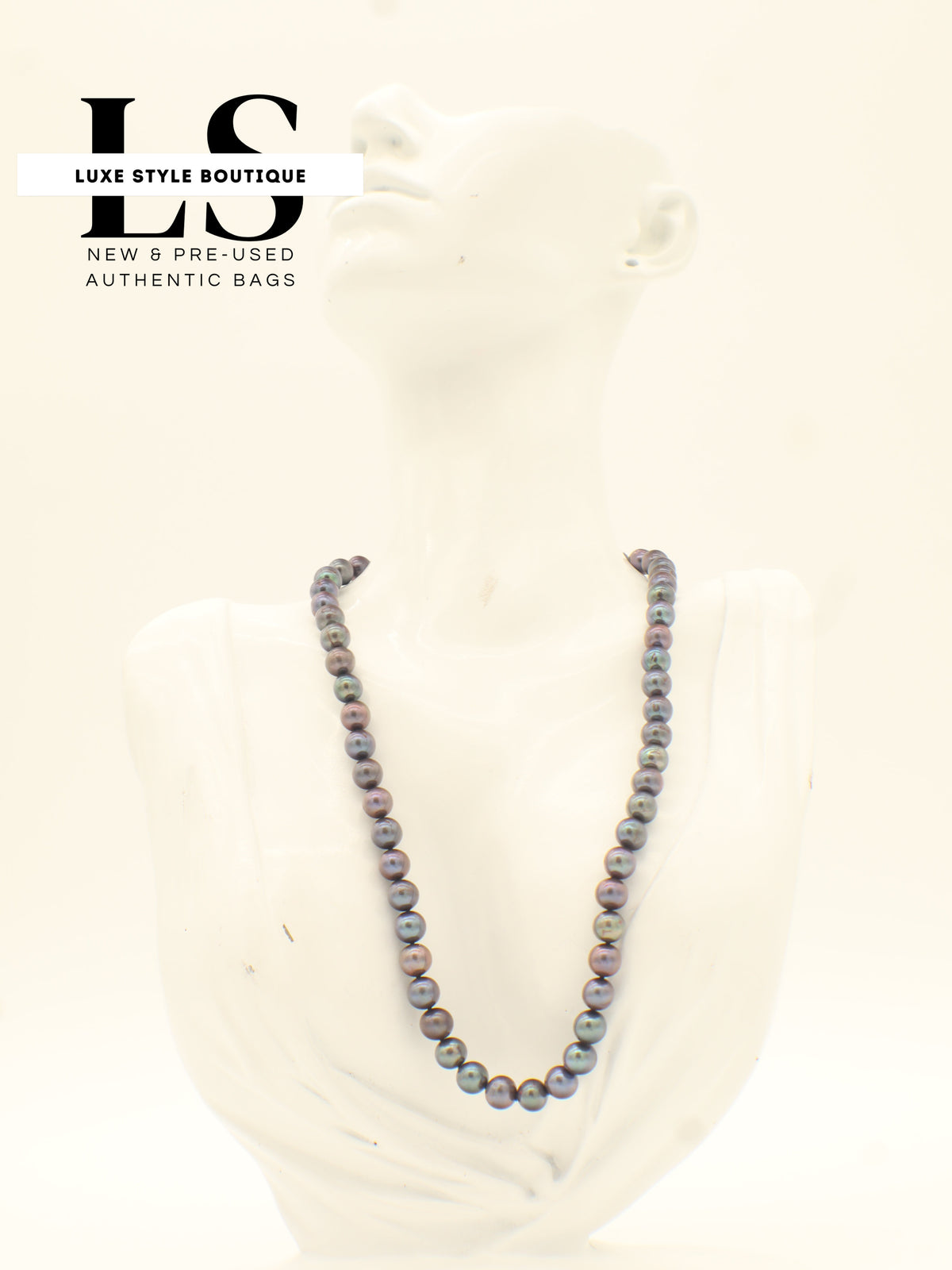 Necklace Natural Pearls Violet/Multicolor