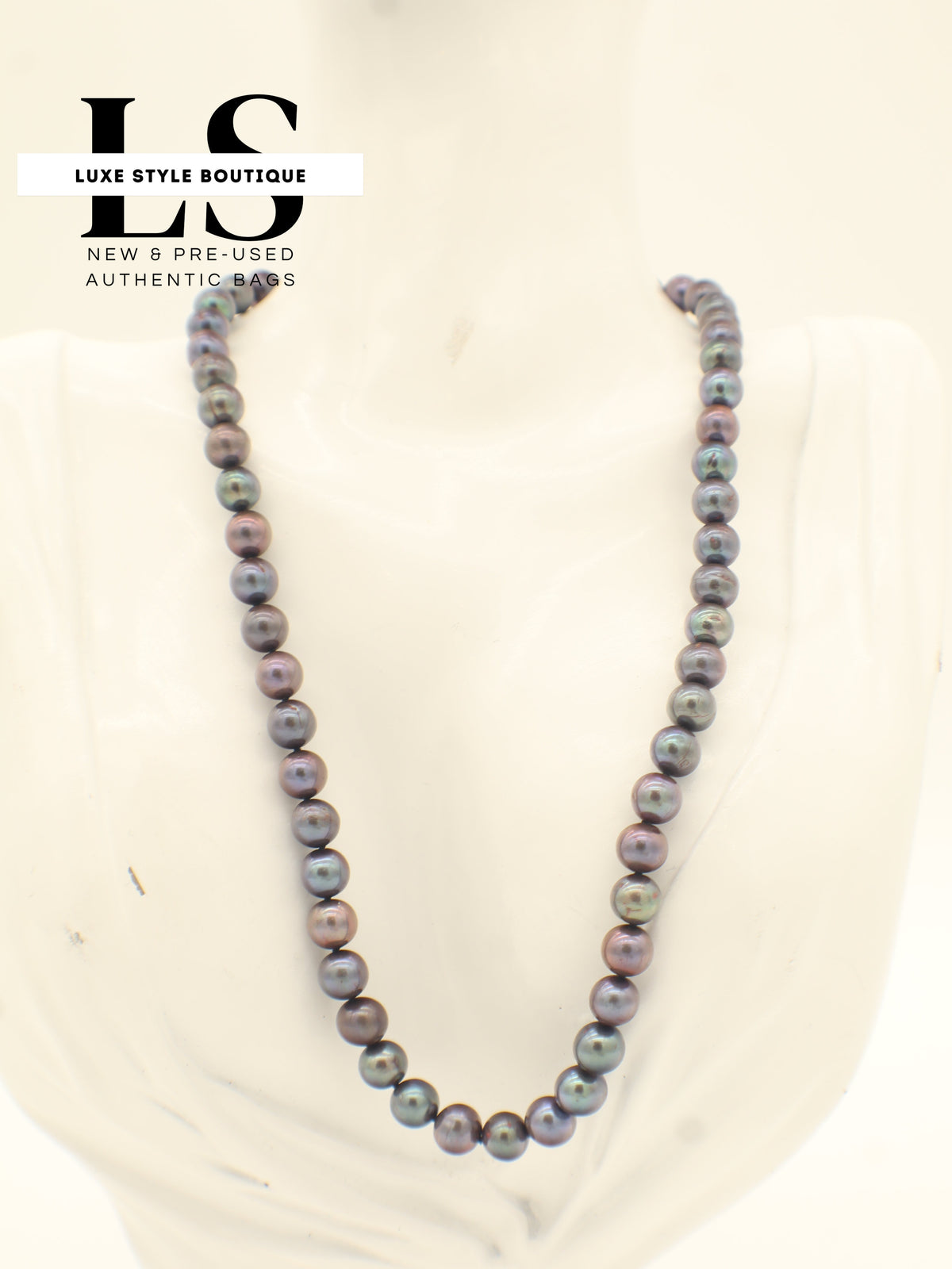Necklace Natural Pearls Violet/Multicolor