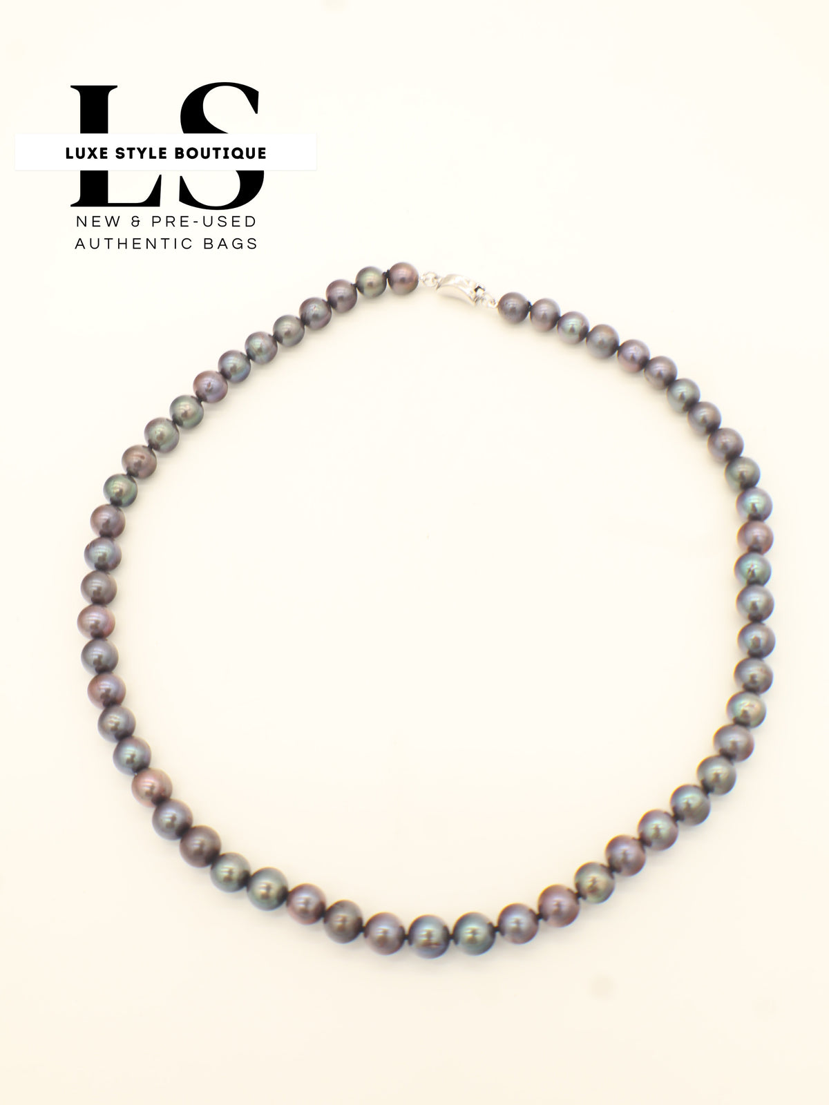 Necklace Natural Pearls Violet/Multicolor