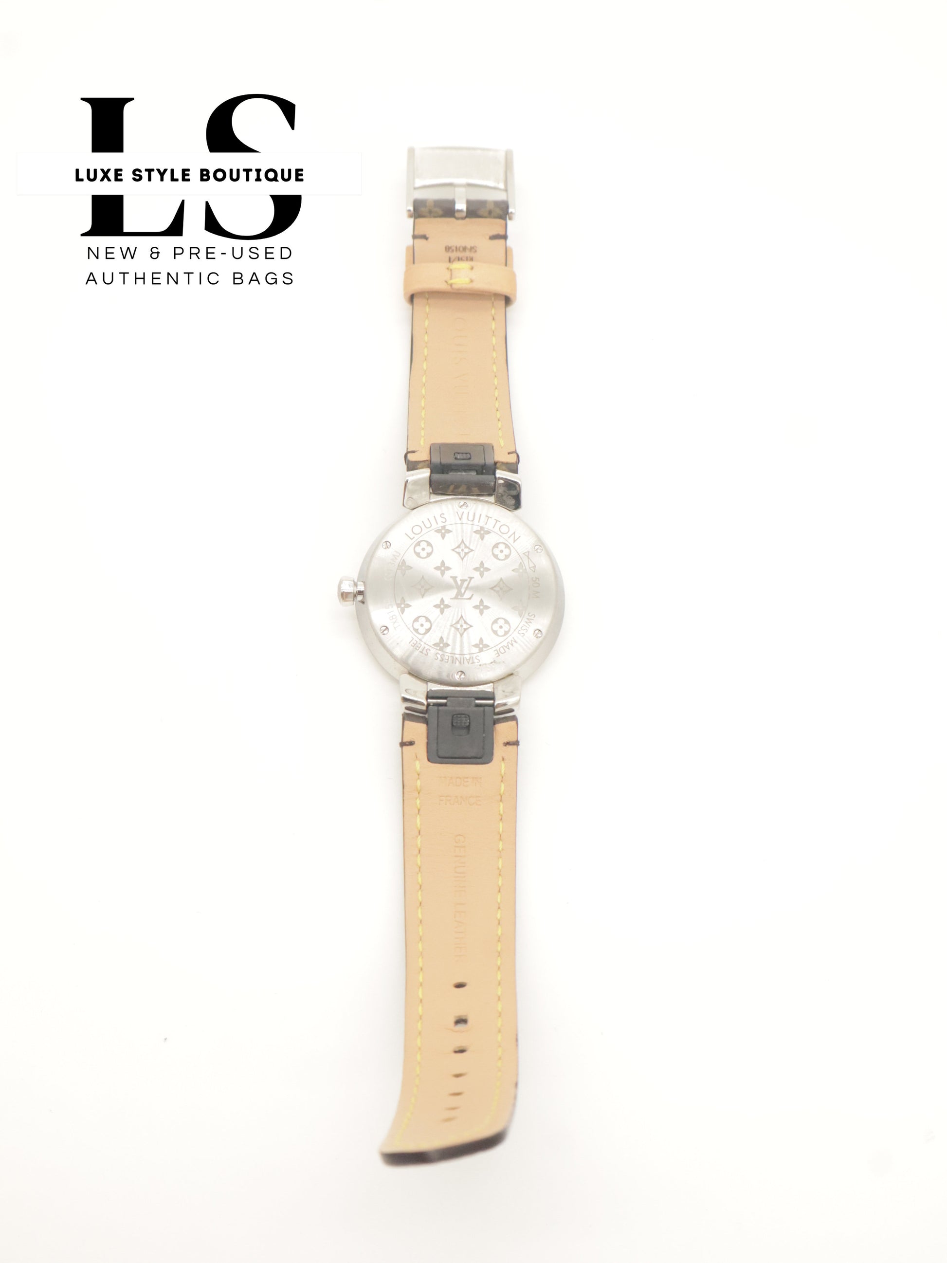 Louis Vuitton Monogram Tambour Slim w/Diamonds