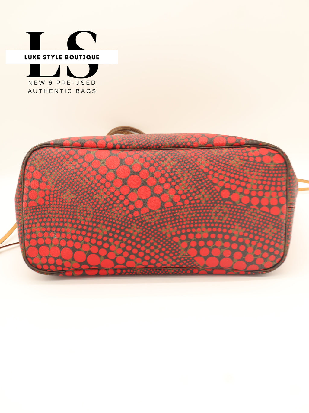 Louis Vuitton x Yayoi Kusama Neverfull MM Monogram Red Waves