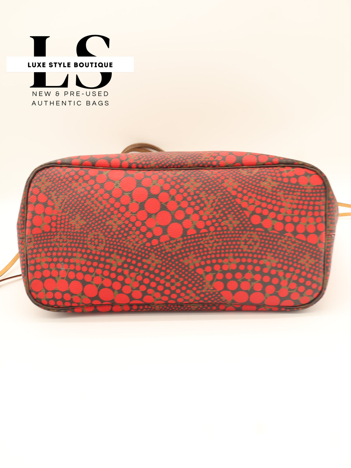 Louis Vuitton x Yayoi Kusama Neverfull MM Monogram Red Waves