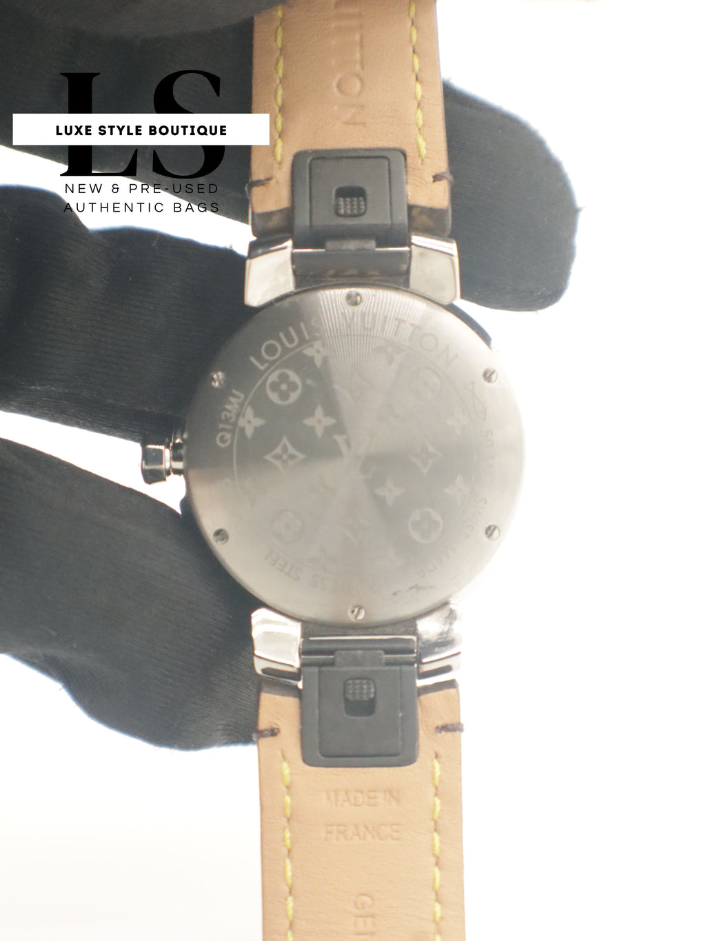 Louis Vuitton Monogram Tambour Slim w/Diamonds
