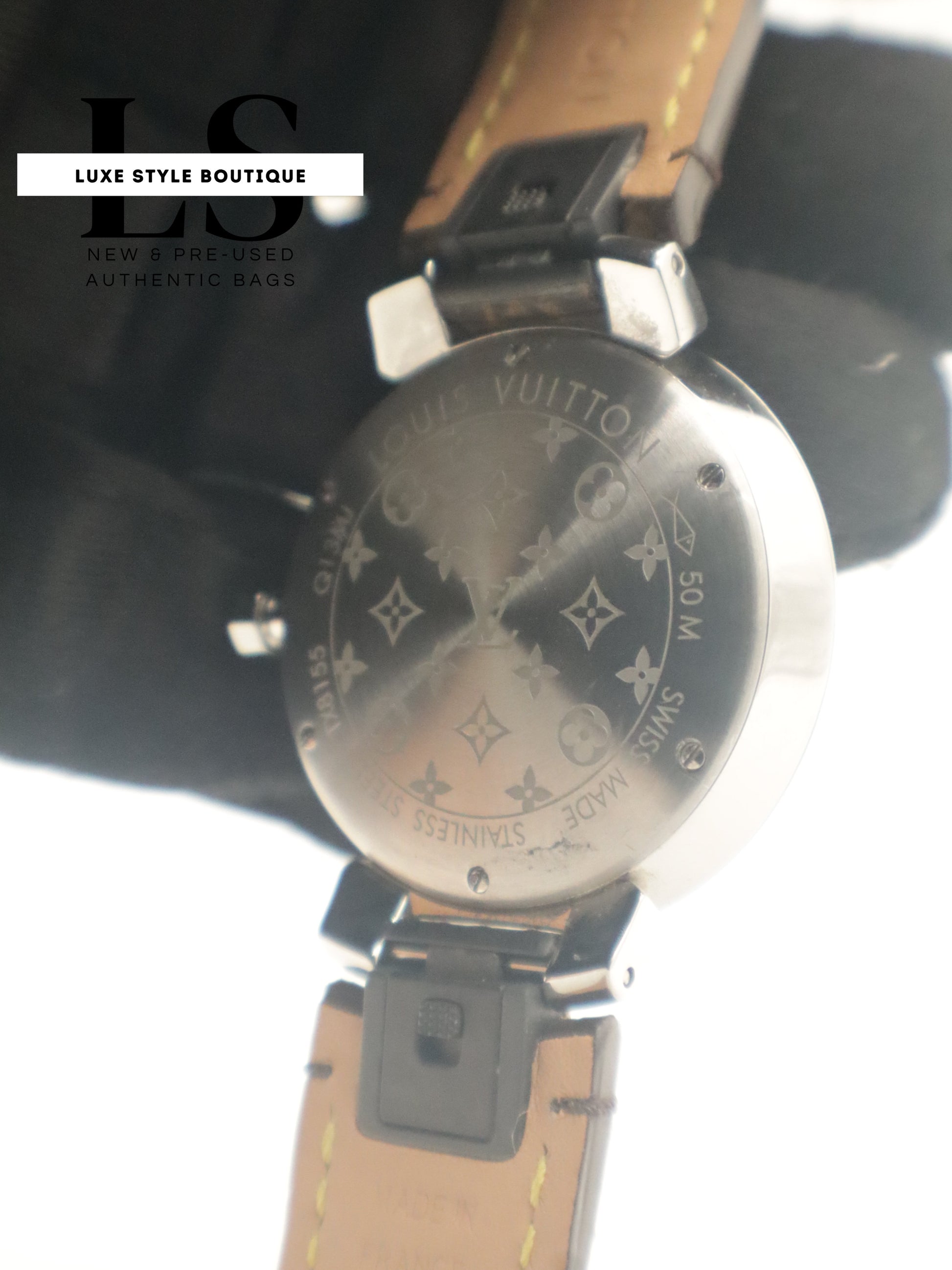 Louis Vuitton Monogram Tambour Slim w/Diamonds