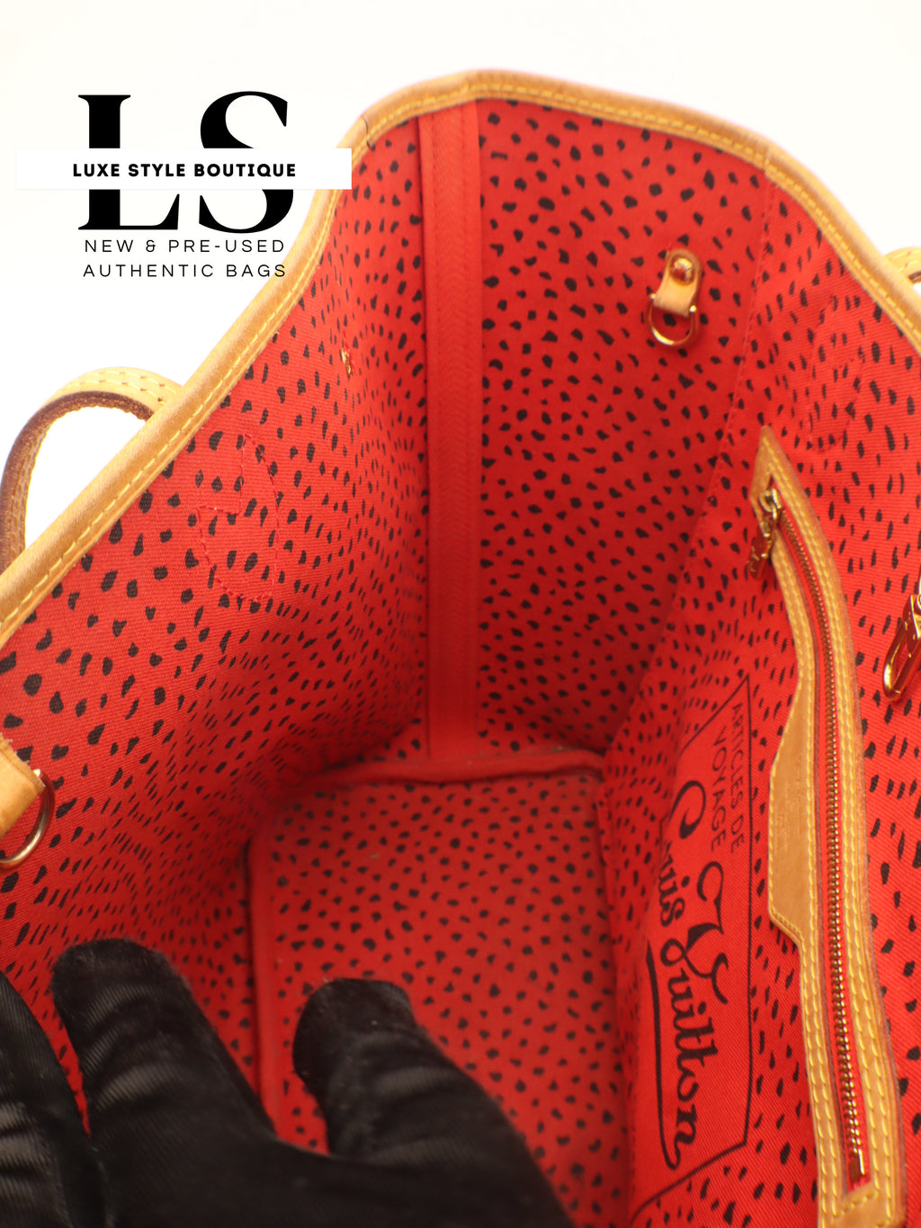 Louis Vuitton x Yayoi Kusama Neverfull MM Monogram Red Waves