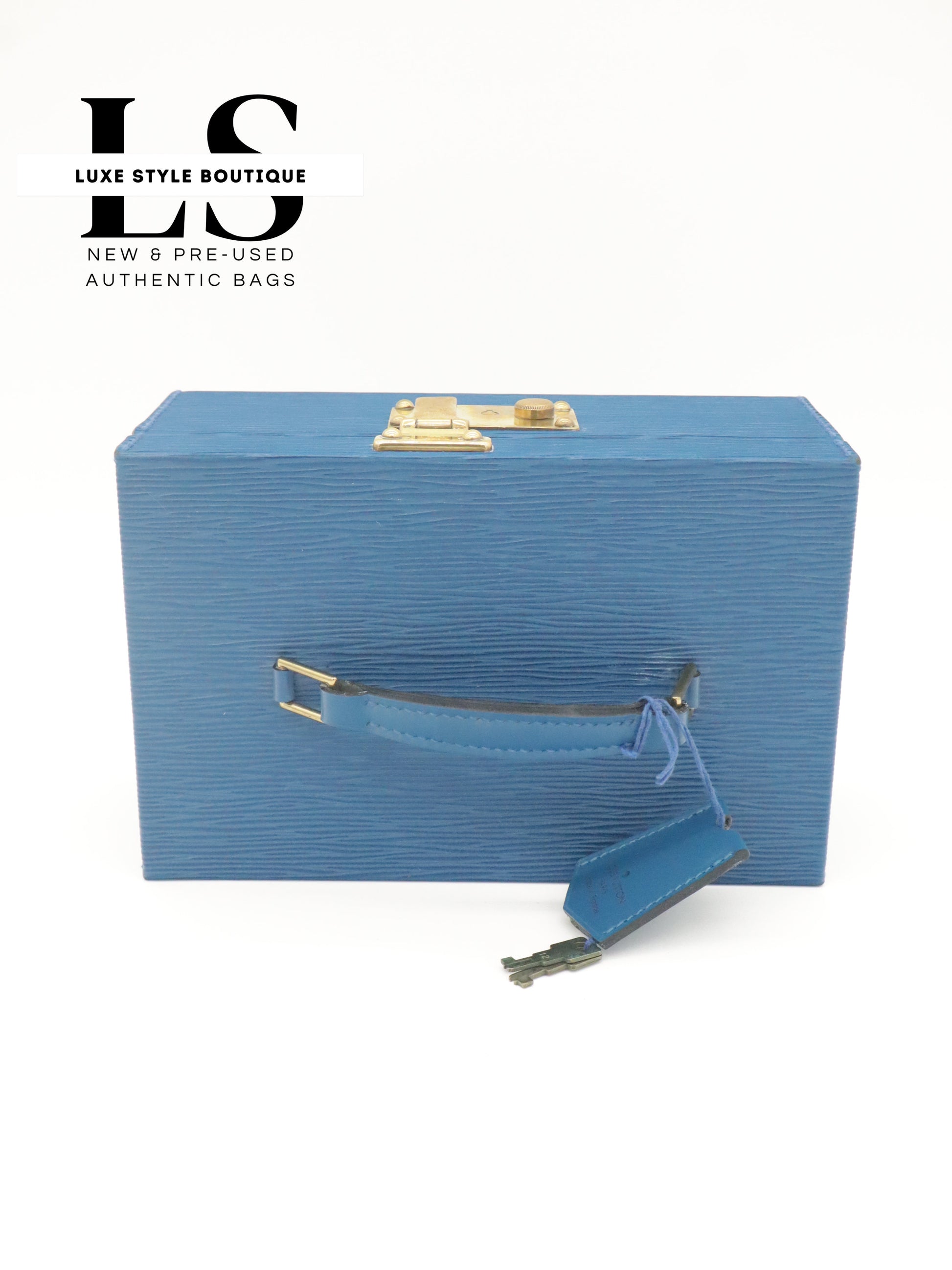 Louis Vuitton Blue Small Trunk Exclusive Japan-Imported
