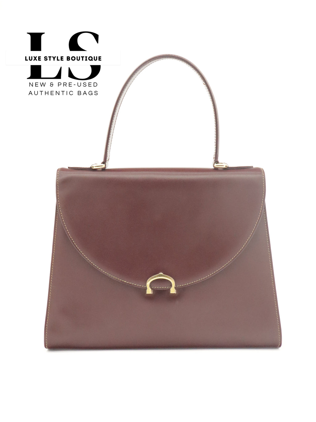 Cartier Must Top Handle Leather Handbag