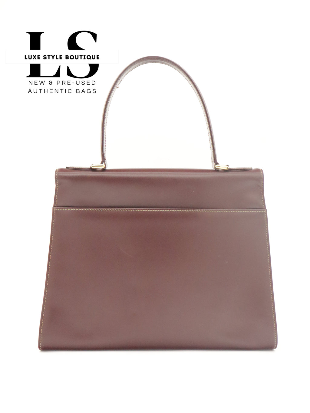 Cartier Must Top Handle Leather Handbag