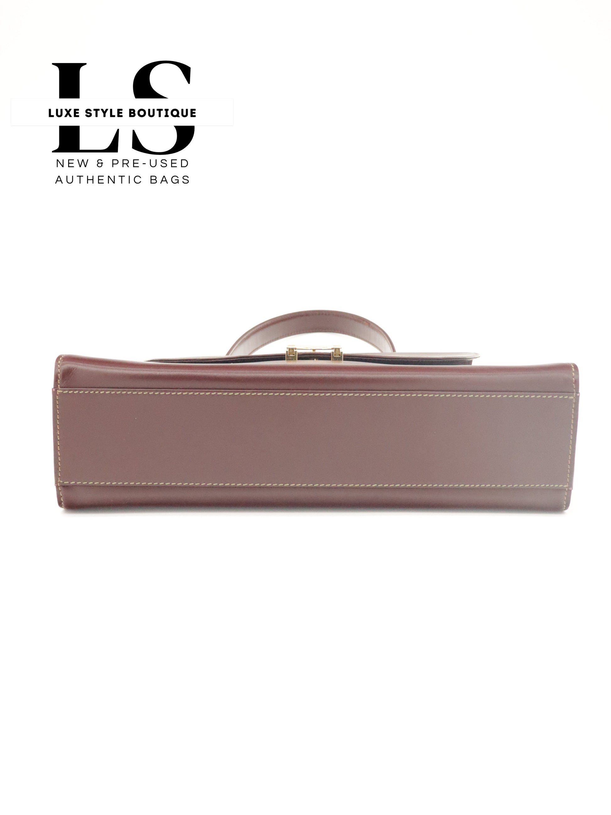 Cartier Must Top Handle Leather Handbag