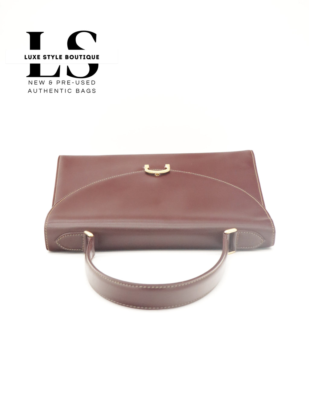 Cartier Must Top Handle Leather Handbag