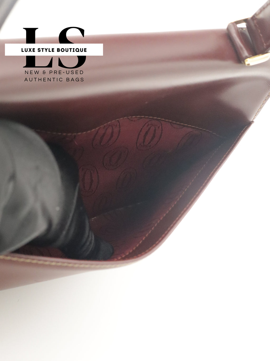 Cartier Must Top Handle Leather Handbag