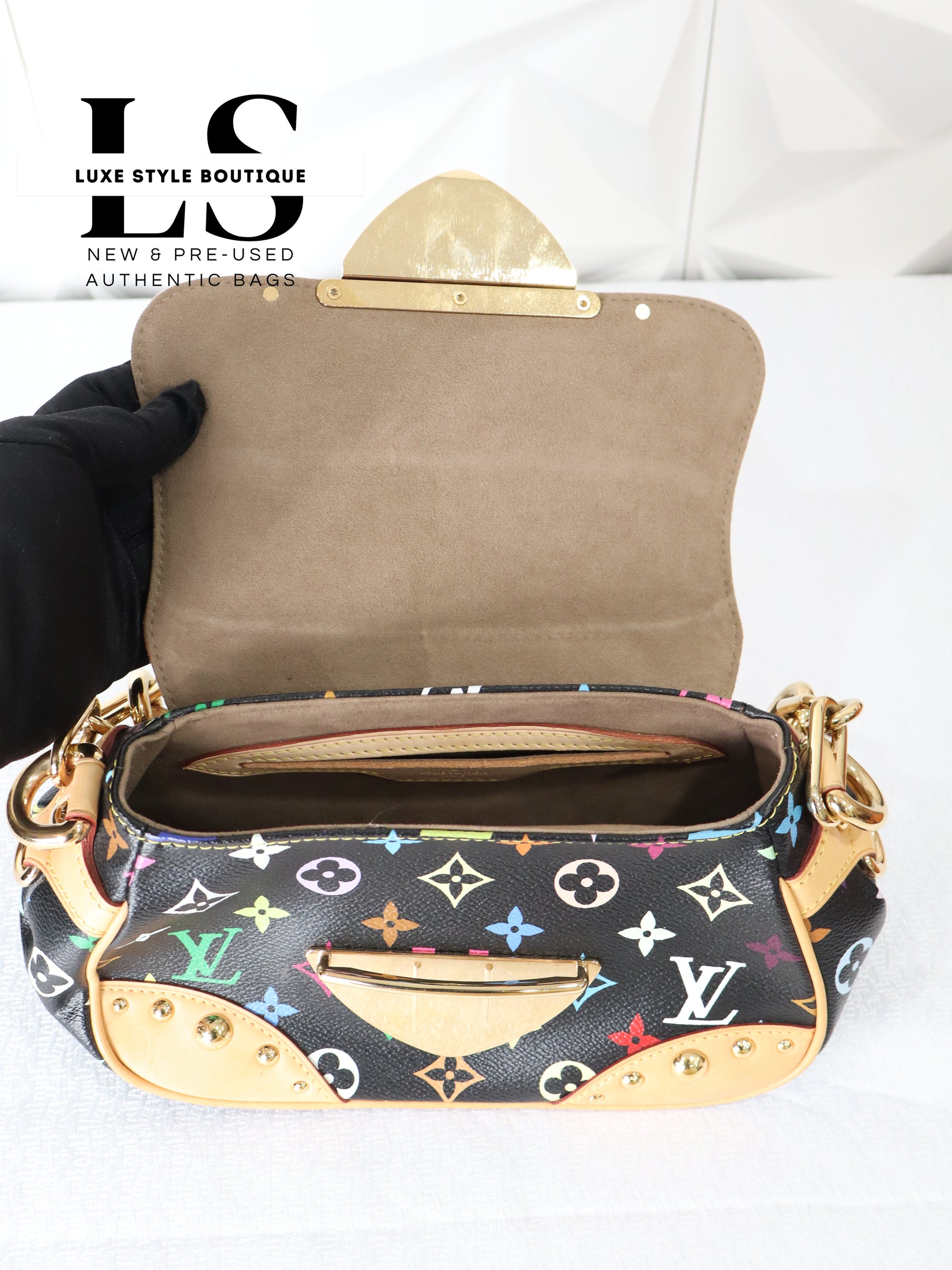 Louis Vuitton Black Multicolor Marilyn