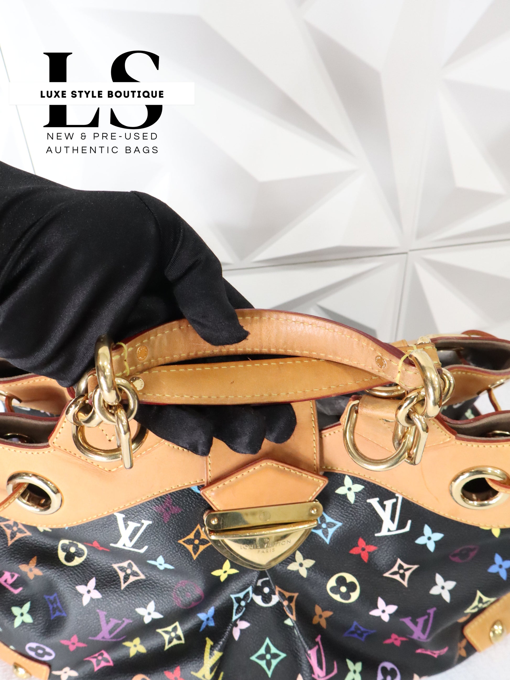 Louis Vuitton Black Multicolor Ursula