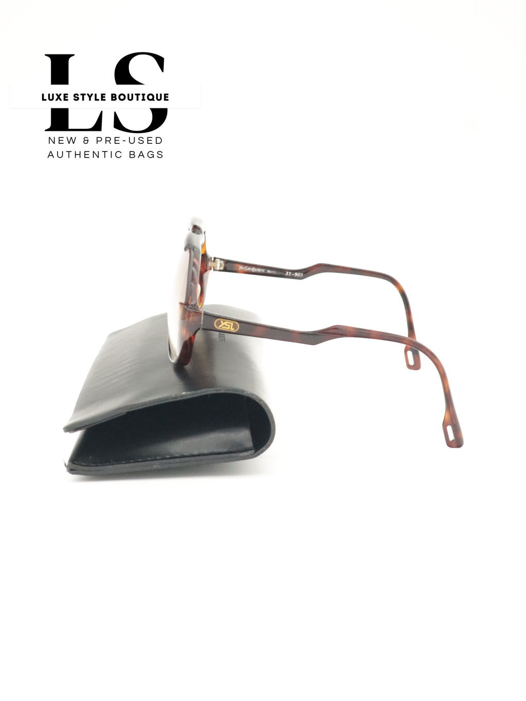 YSL Leopard Print Aviator Sunglasses 31-901
