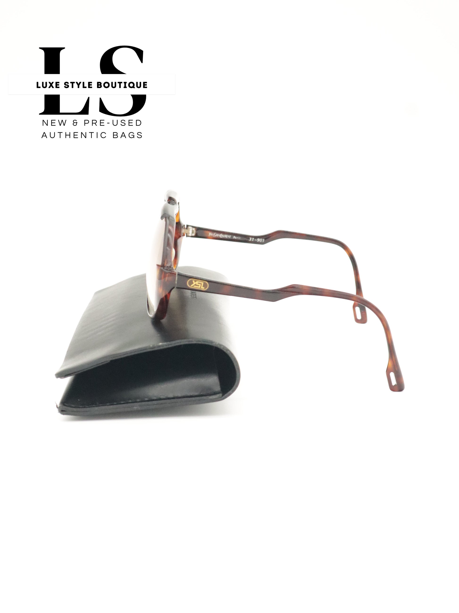 YSL Leopard Print Aviator Sunglasses 31-901