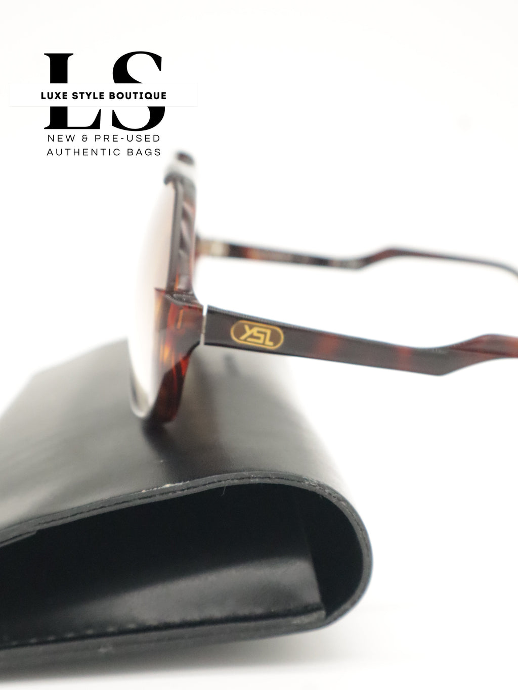 YSL Leopard Print Aviator Sunglasses 31-901