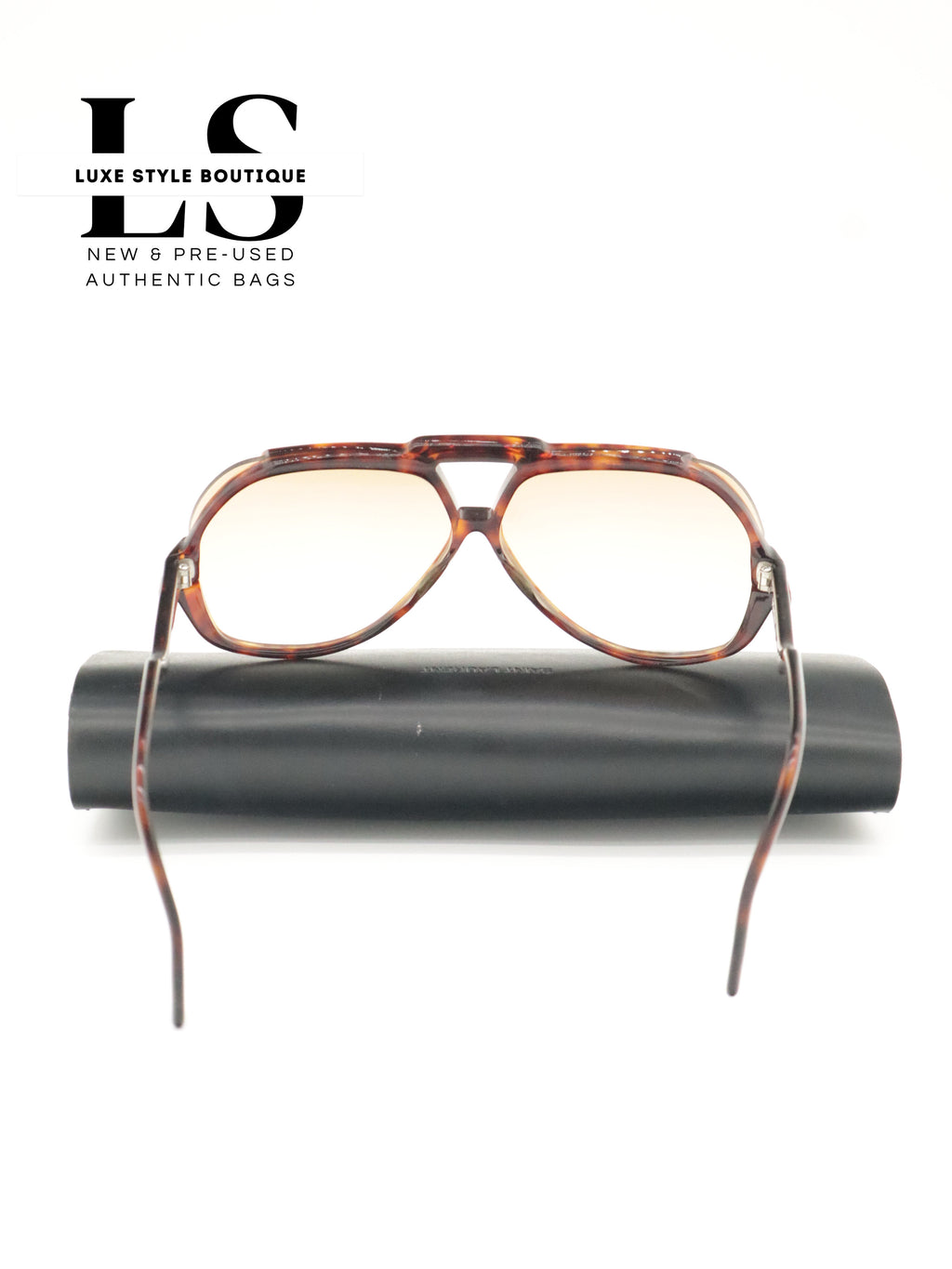 YSL Leopard Print Aviator Sunglasses 31-901