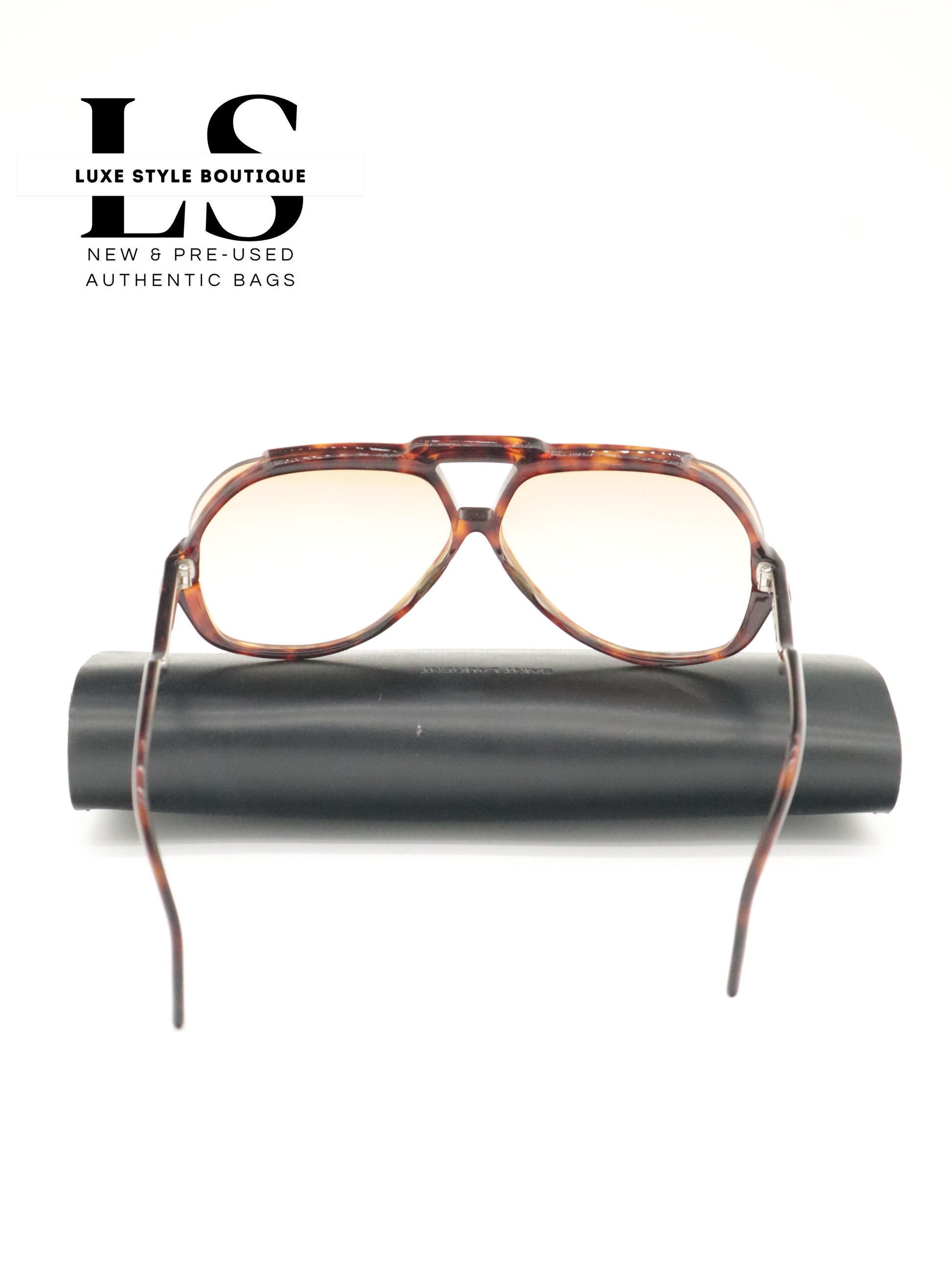 YSL Leopard Print Aviator Sunglasses 31-901