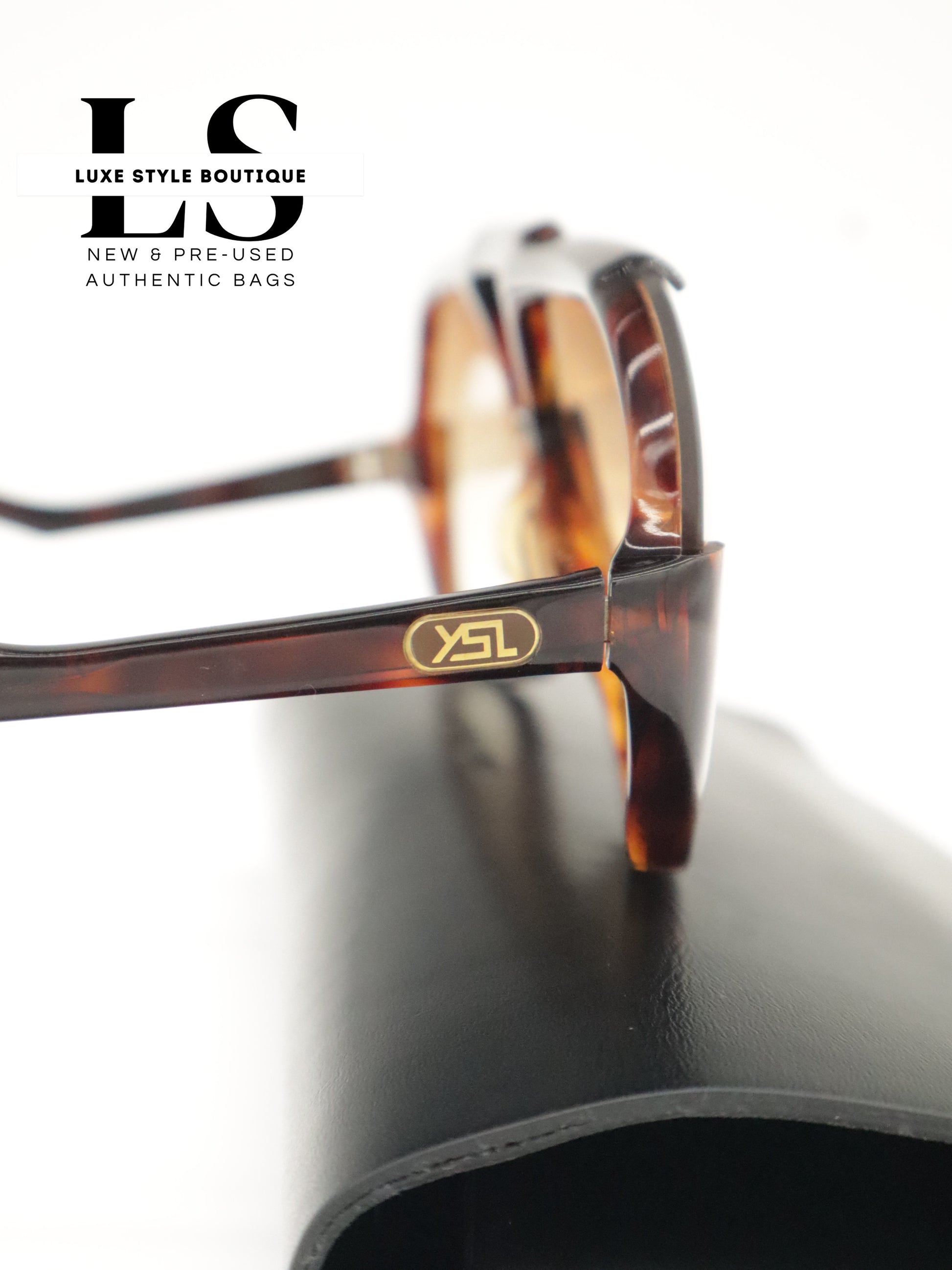 YSL Leopard Print Aviator Sunglasses 31-901