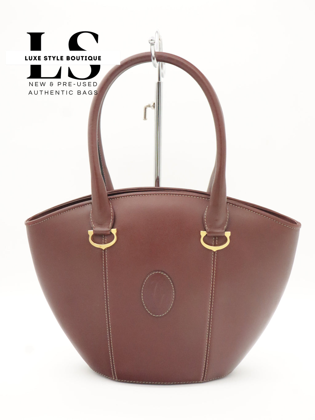 Cartier Le Must Leather Top Handle Bag