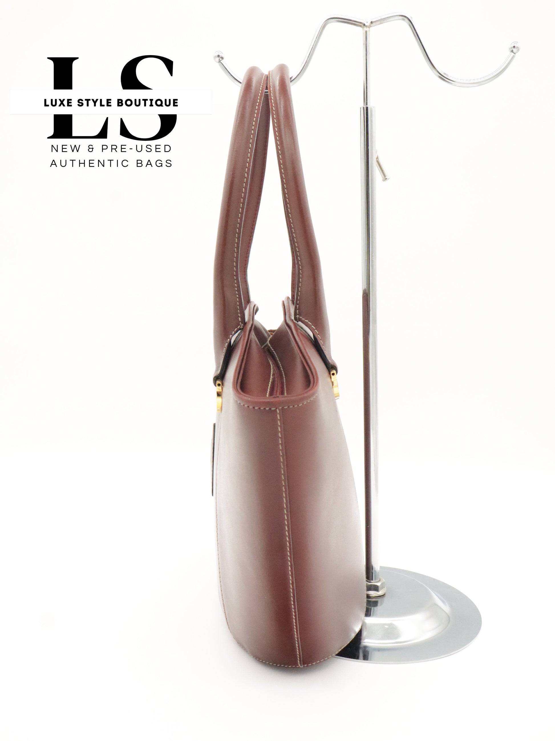 Cartier Le Must Leather Top Handle Bag