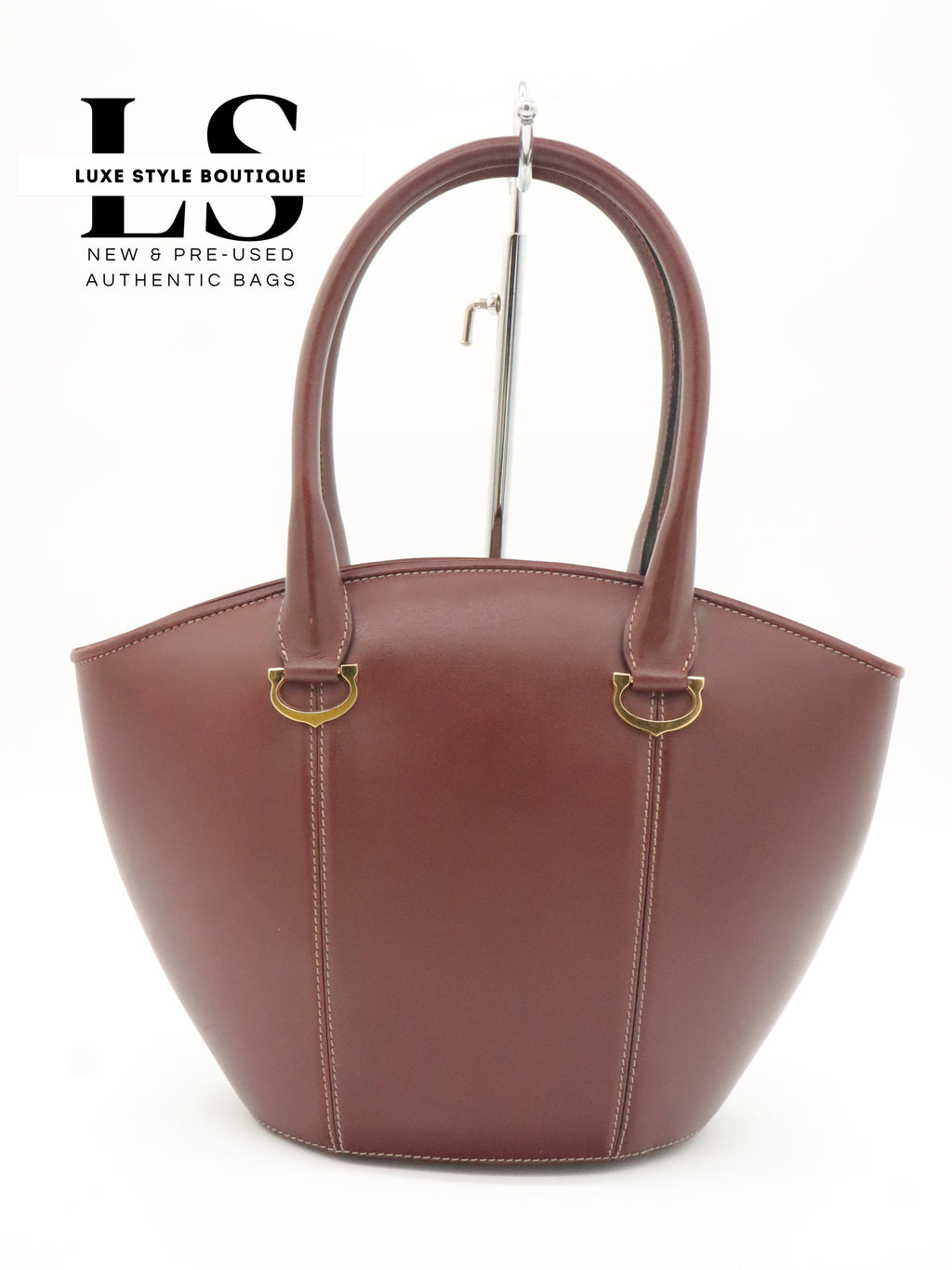 Cartier Le Must Leather Top Handle Bag