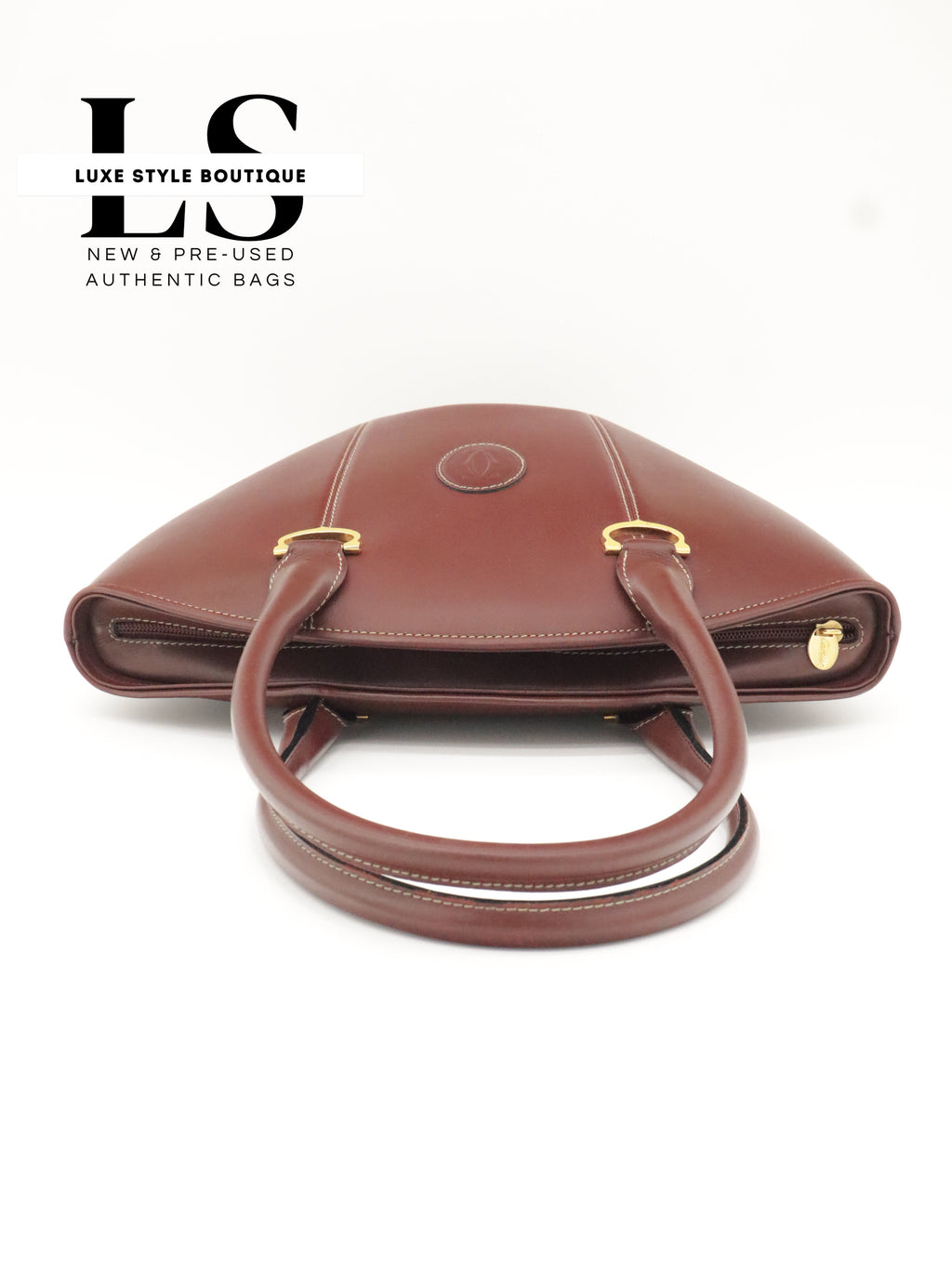 Cartier Le Must Leather Top Handle Bag