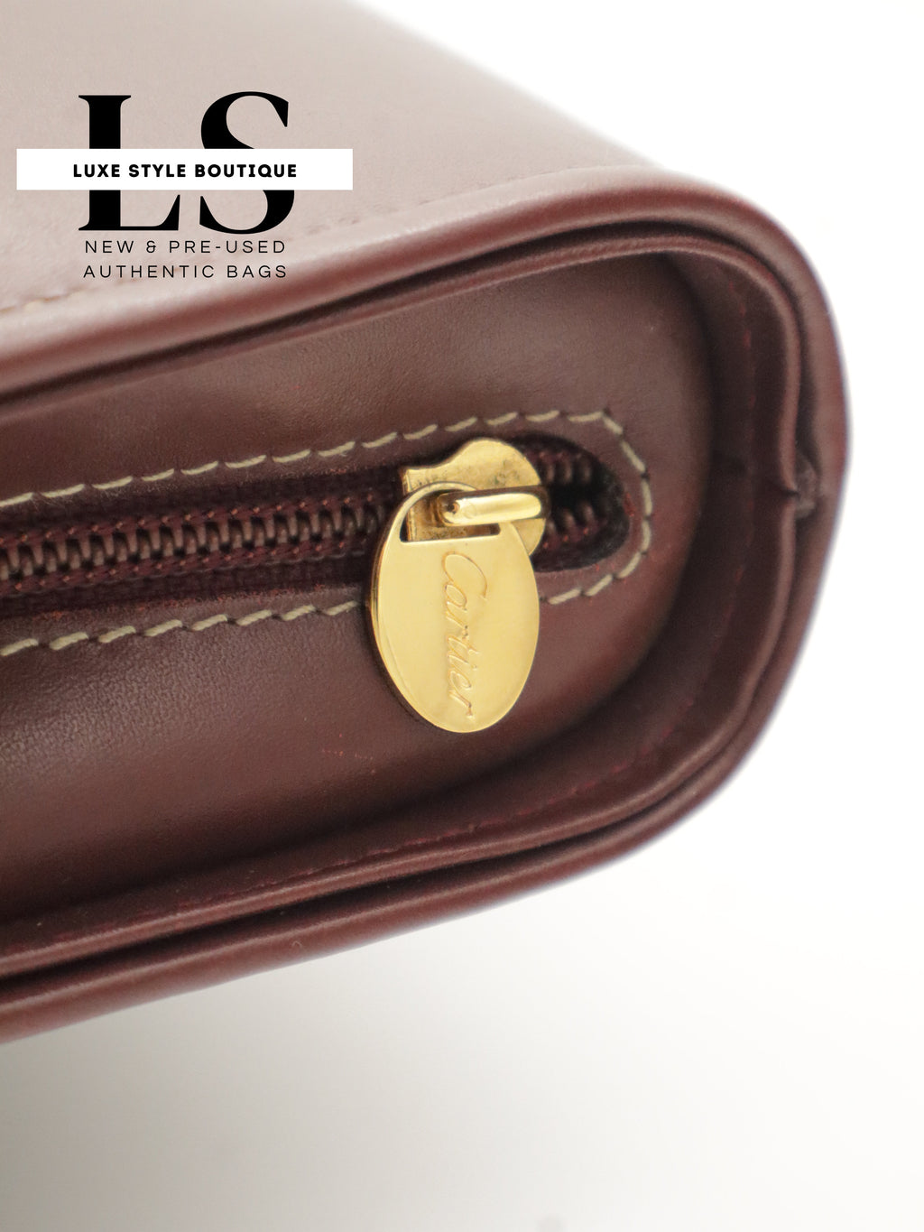 Cartier Le Must Leather Top Handle Bag