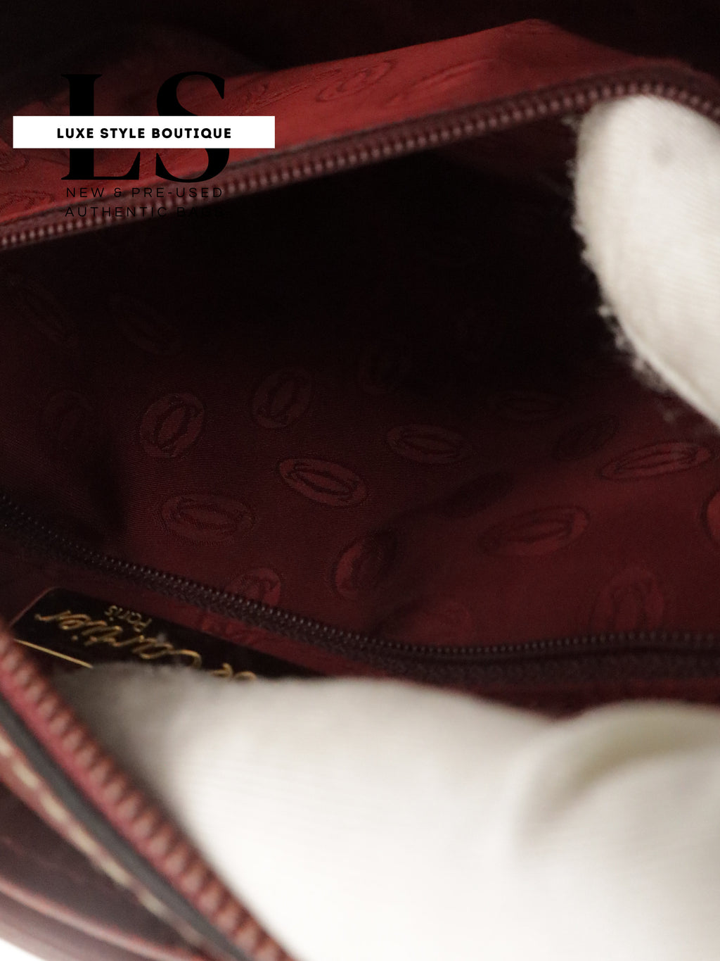 Cartier Le Must Leather Top Handle Bag