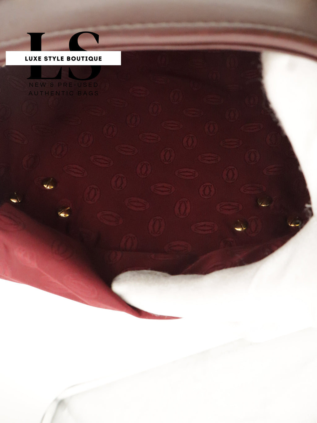 Cartier Le Must Leather Top Handle Bag