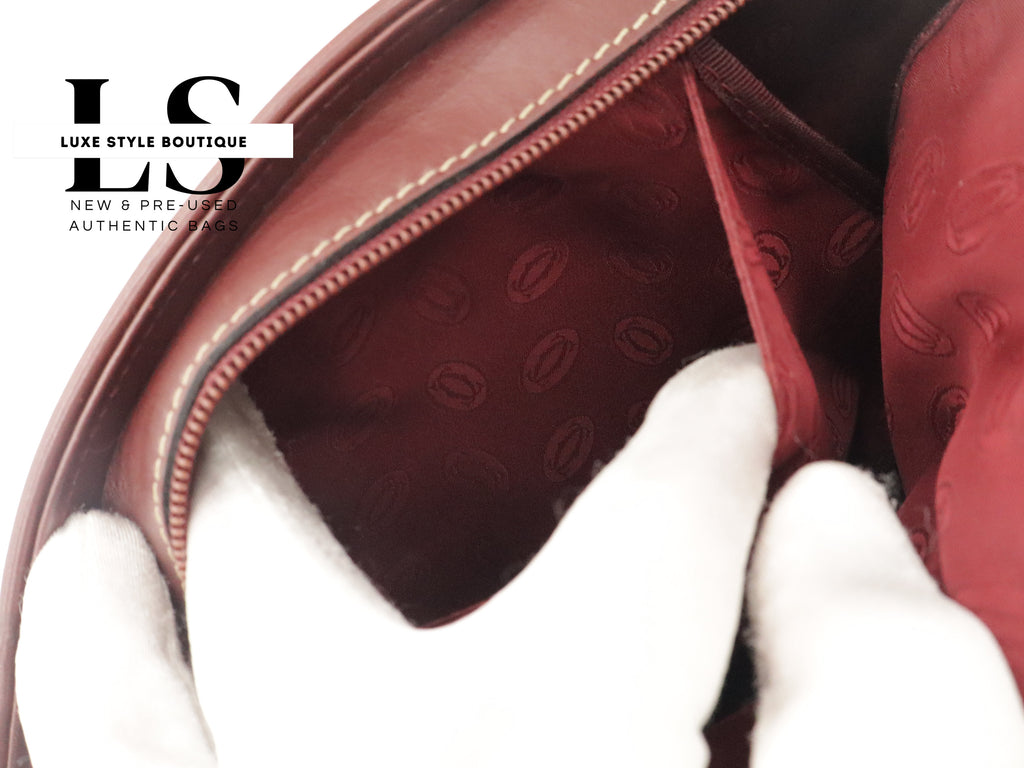 Cartier Le Must Leather Top Handle Bag