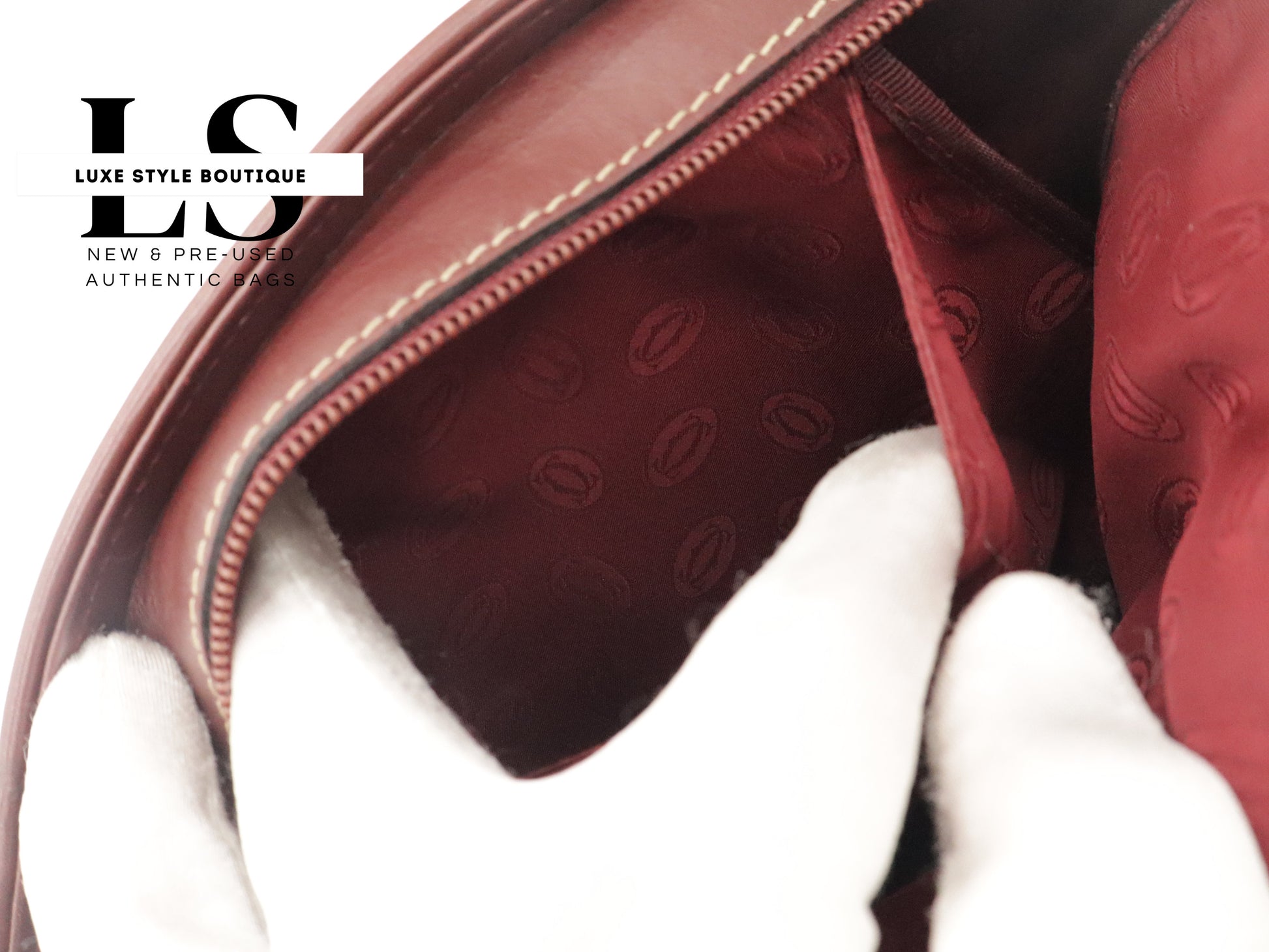Cartier Le Must Leather Top Handle Bag