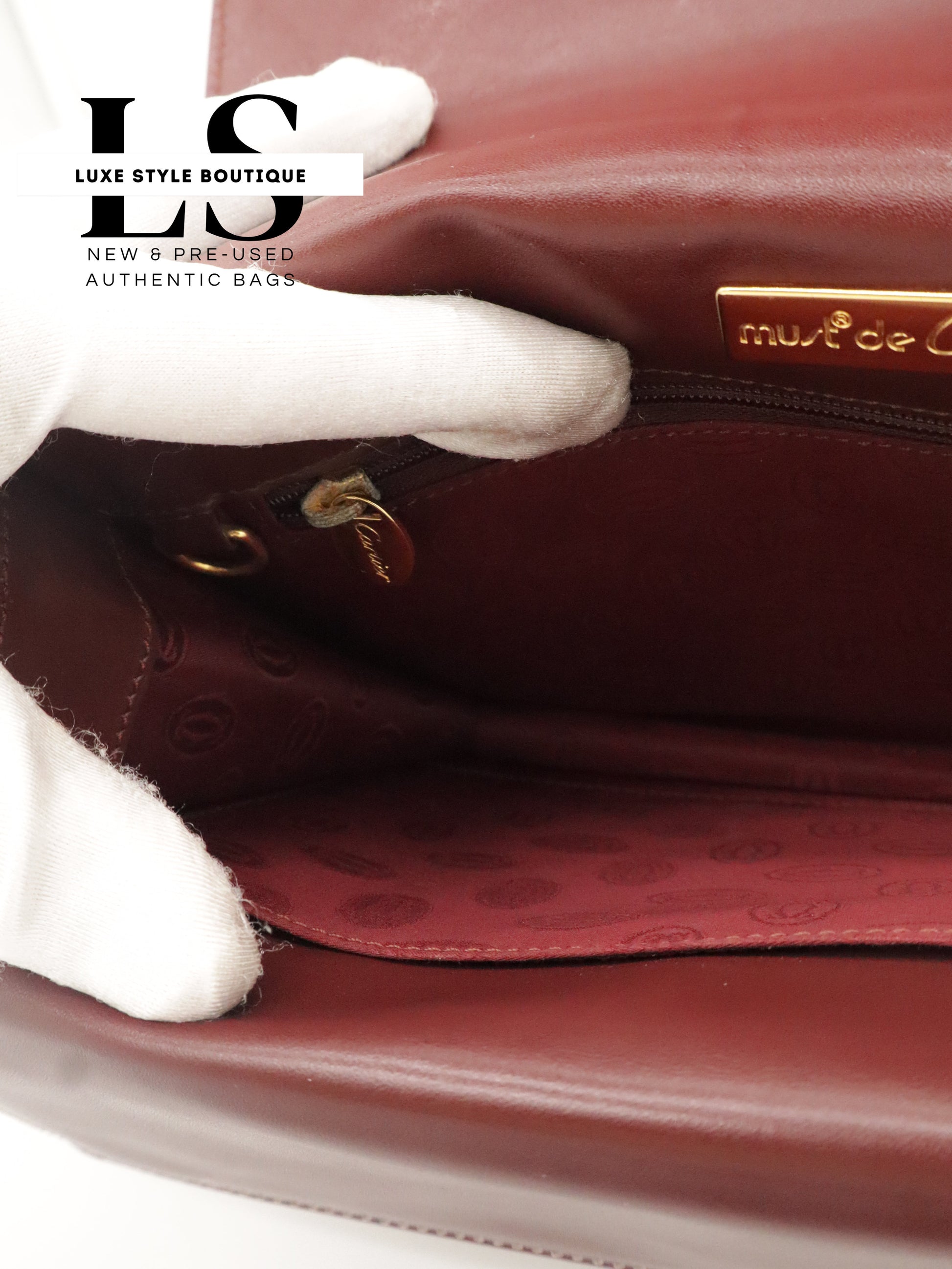 Cartier Must Leather Crossbody Bag
