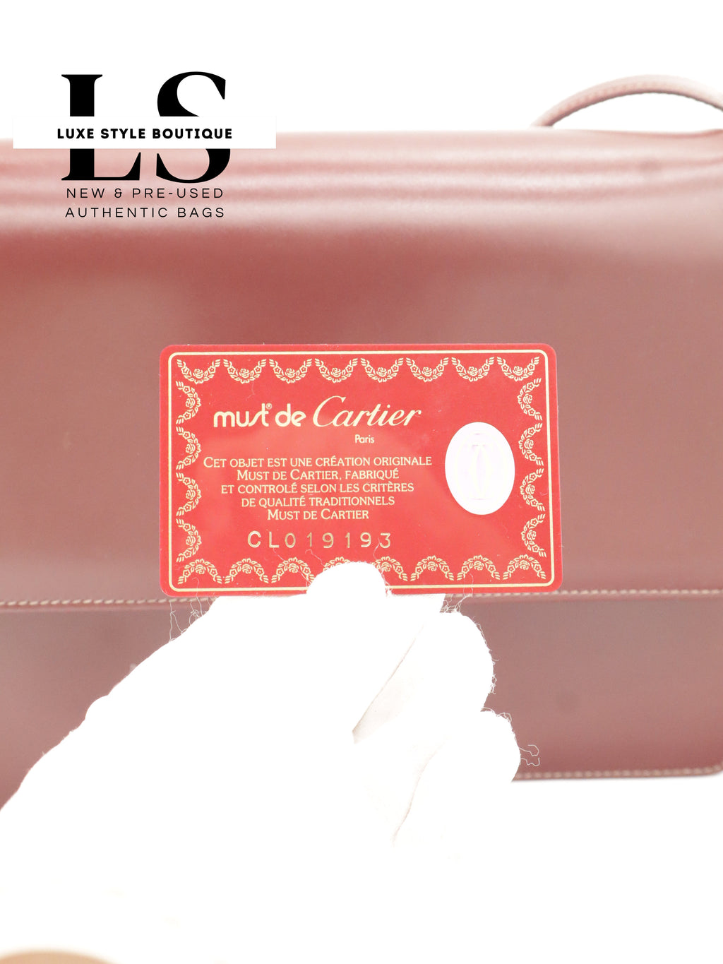 Cartier Must Leather Crossbody Bag