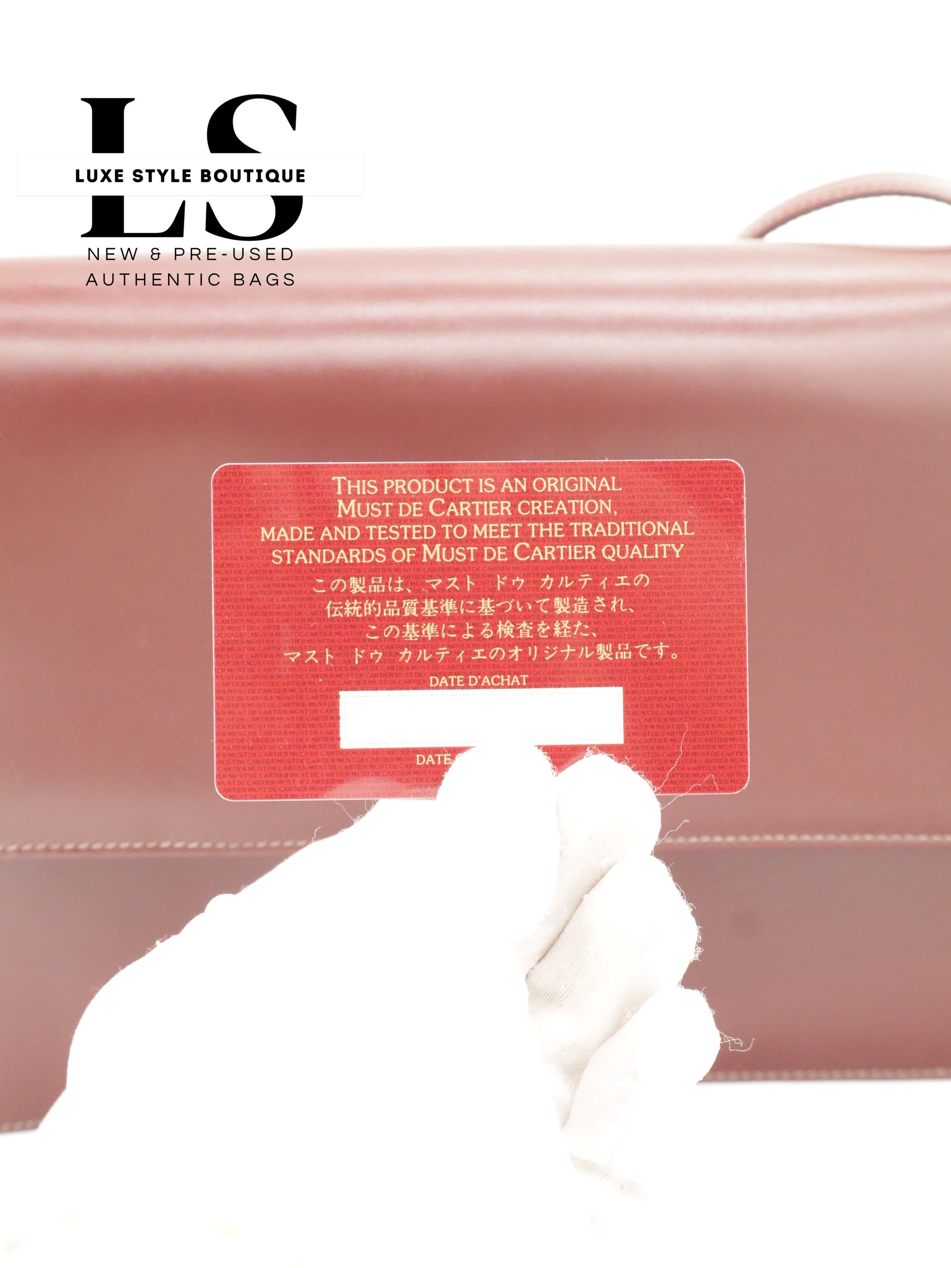 Cartier Must Leather Crossbody Bag