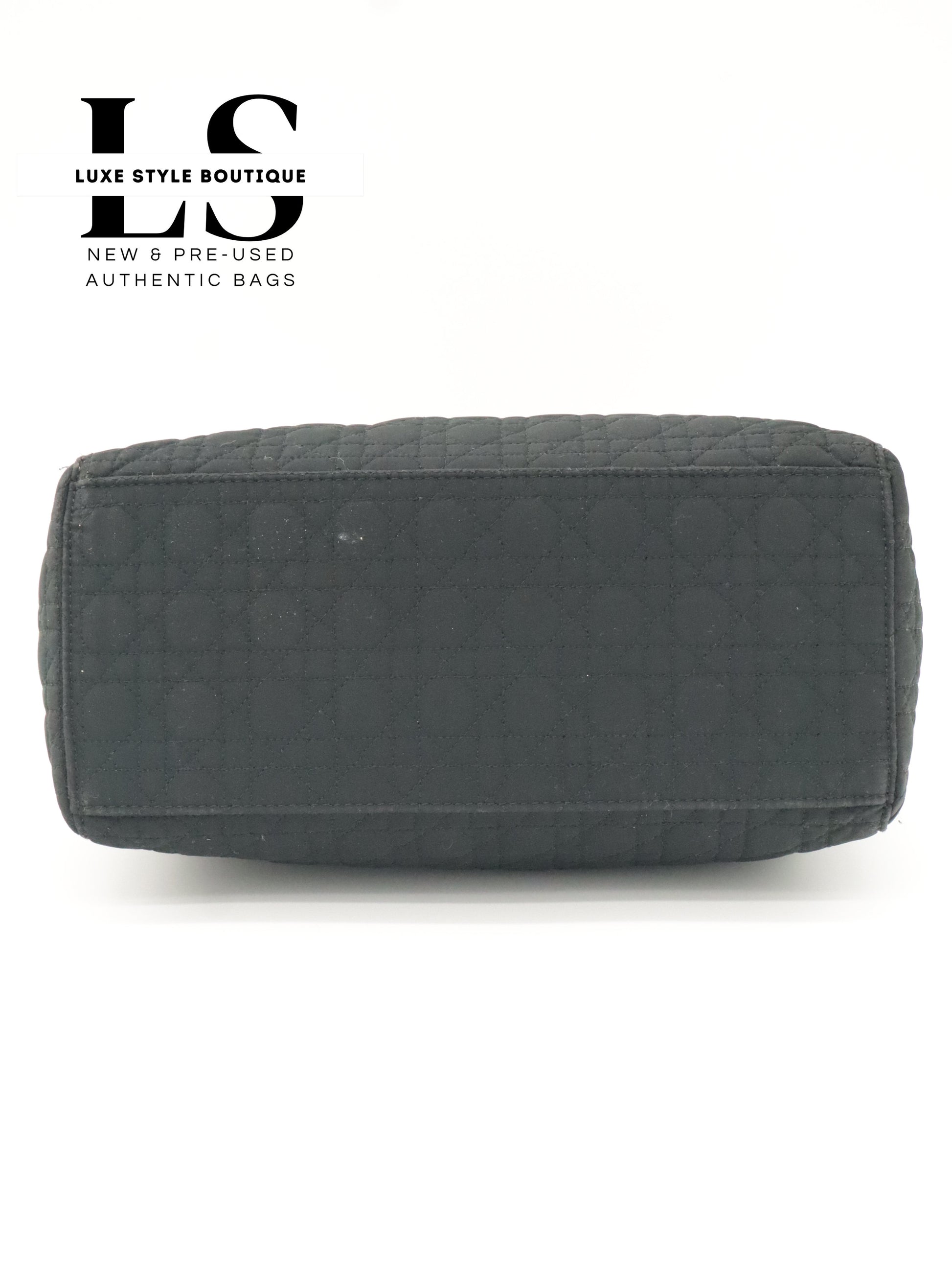 Dior Lady Dior Cannage Nylon Black Handbag