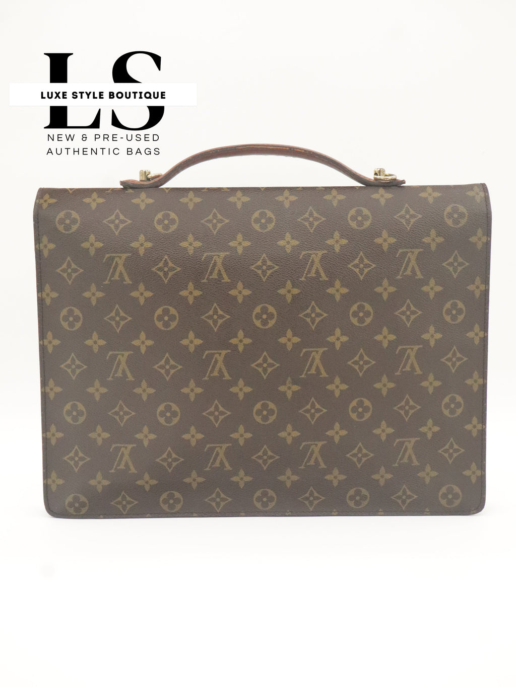 Louis Vuitton Monogram Porte Documents Briefcase w/Strap