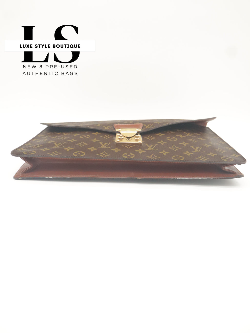 Louis Vuitton Monogram Porte Documents Briefcase w/Strap
