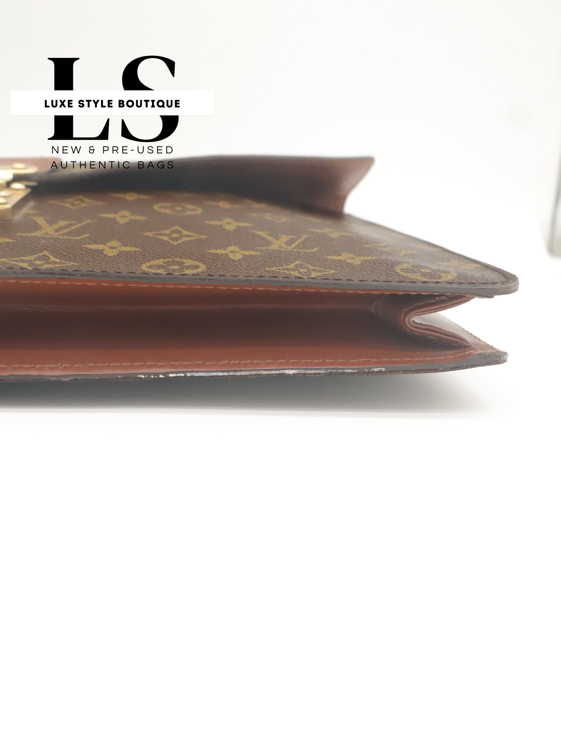 Louis Vuitton Monogram Porte Documents Briefcase w/Strap