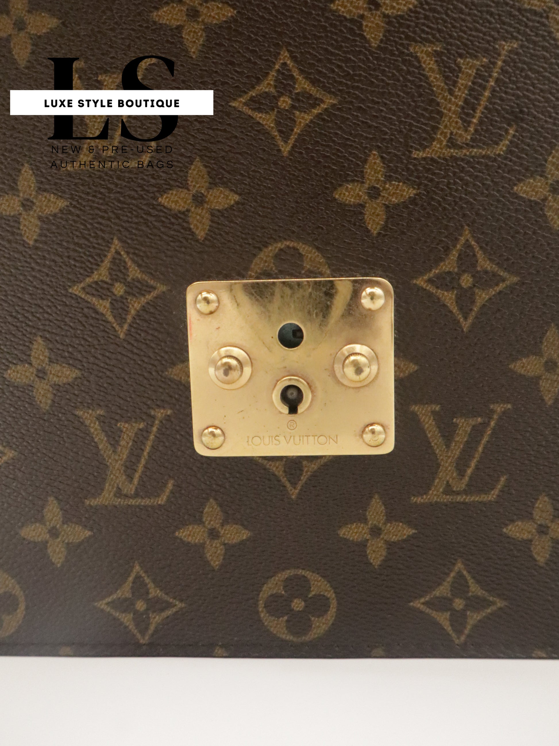 Louis Vuitton Monogram Porte Documents Briefcase w/Strap