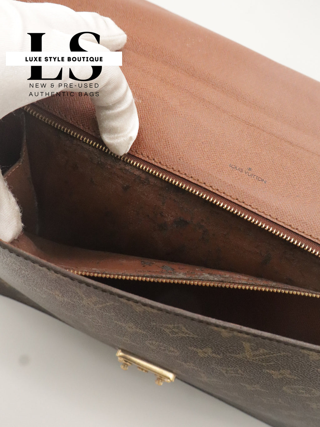 Louis Vuitton Monogram Porte Documents Briefcase w/Strap