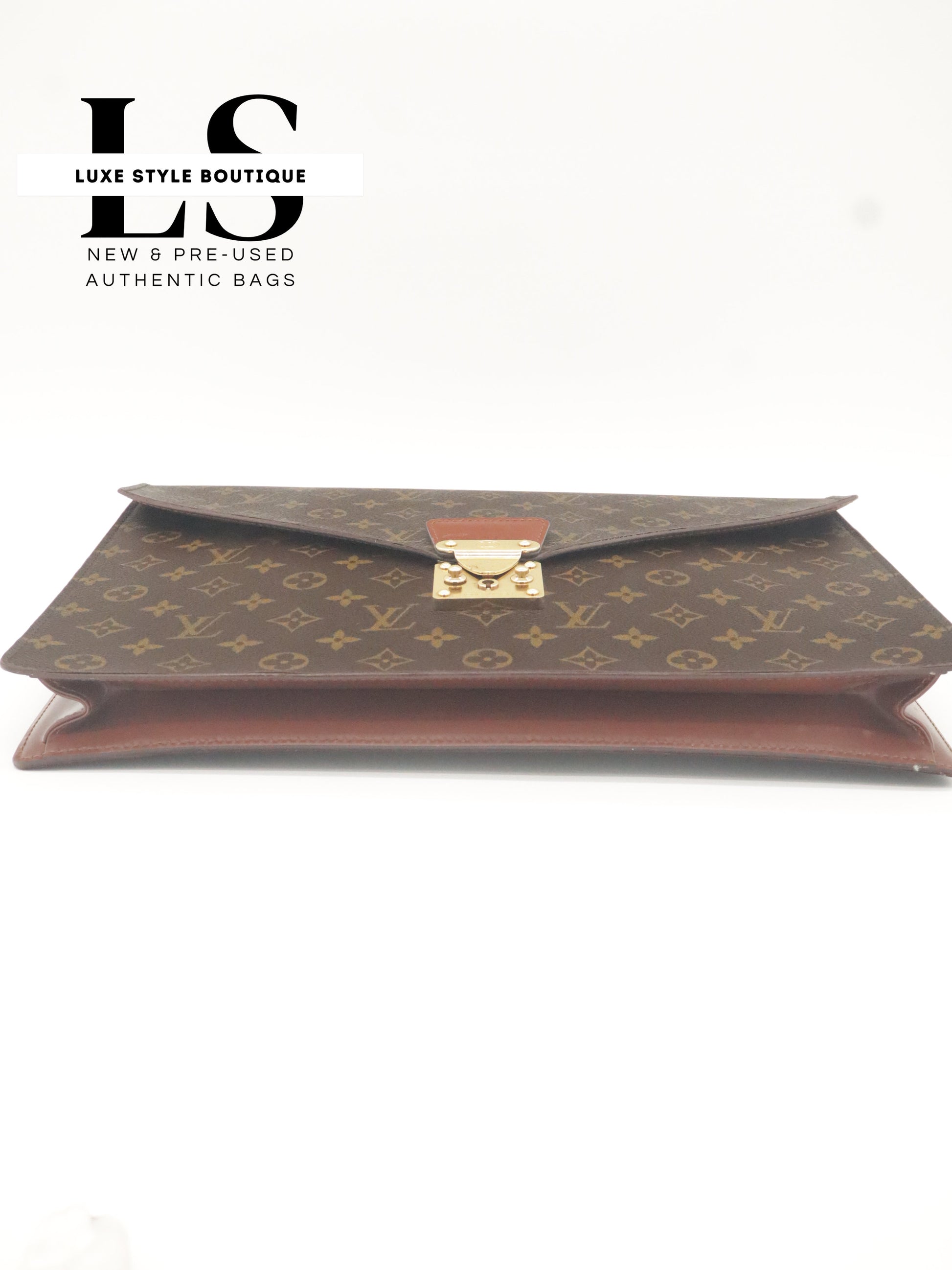 Louis Vuitton Monogram Porte Documents Briefcase w/Strap