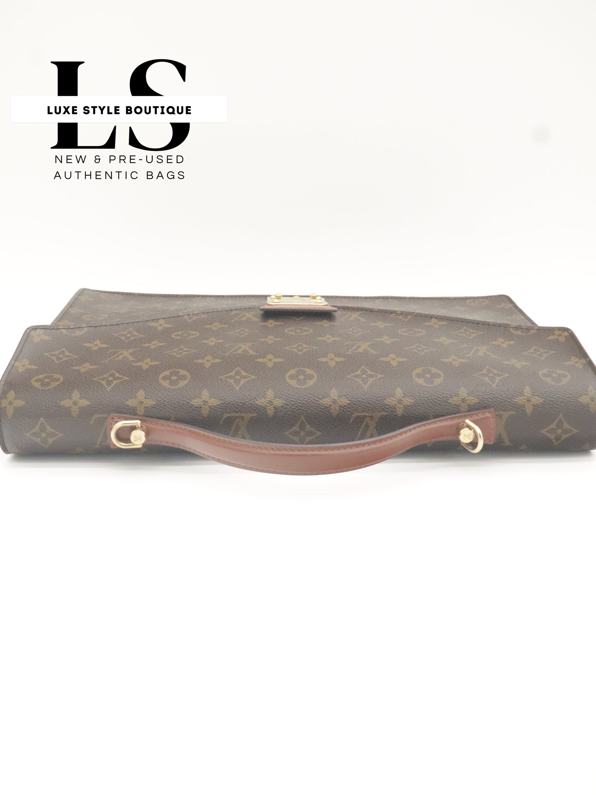 Louis Vuitton Monogram Porte Documents Briefcase w/Strap
