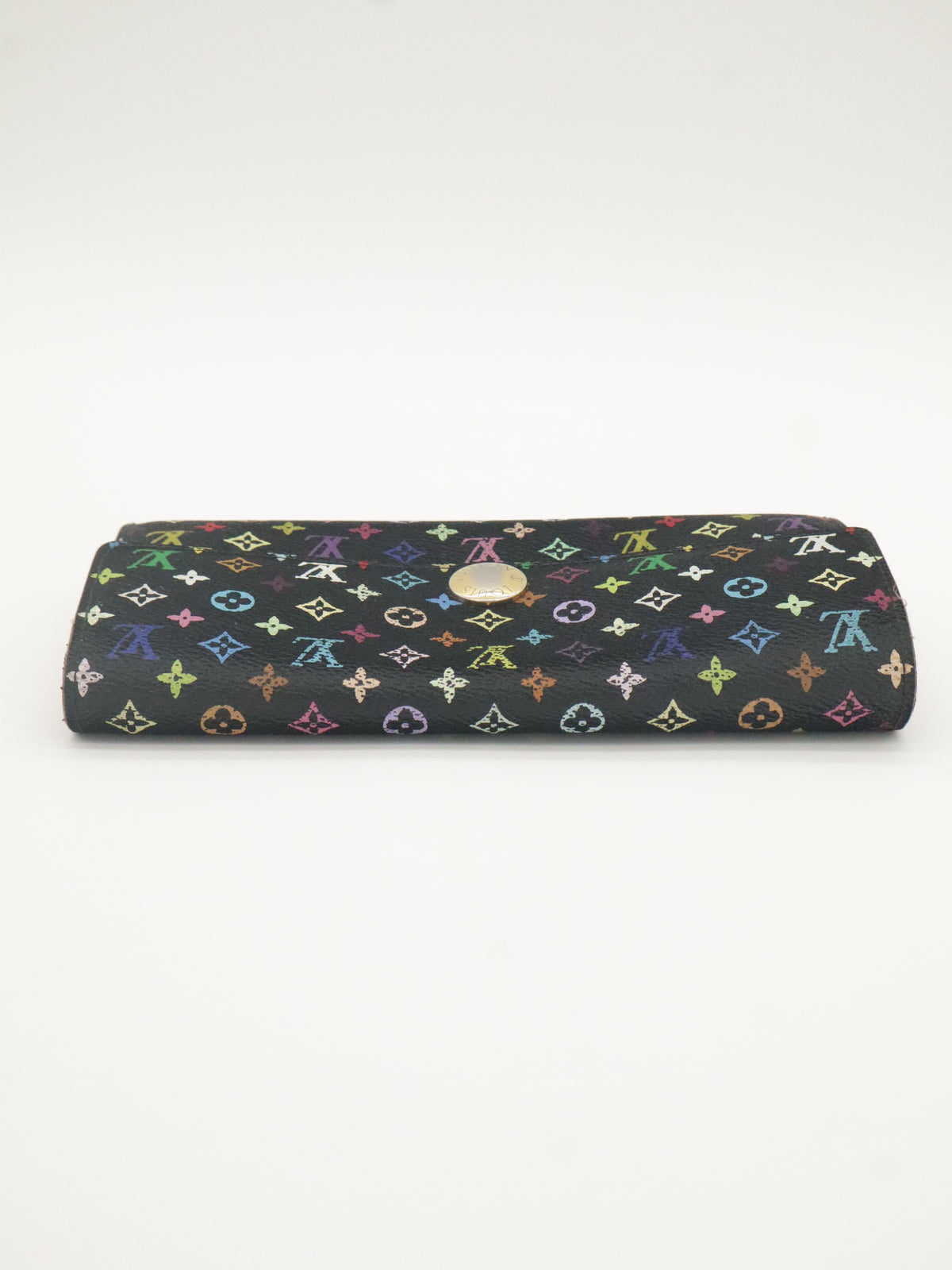 Louis Vuitton Sarah Long Wallet Monogram Multicolor Black